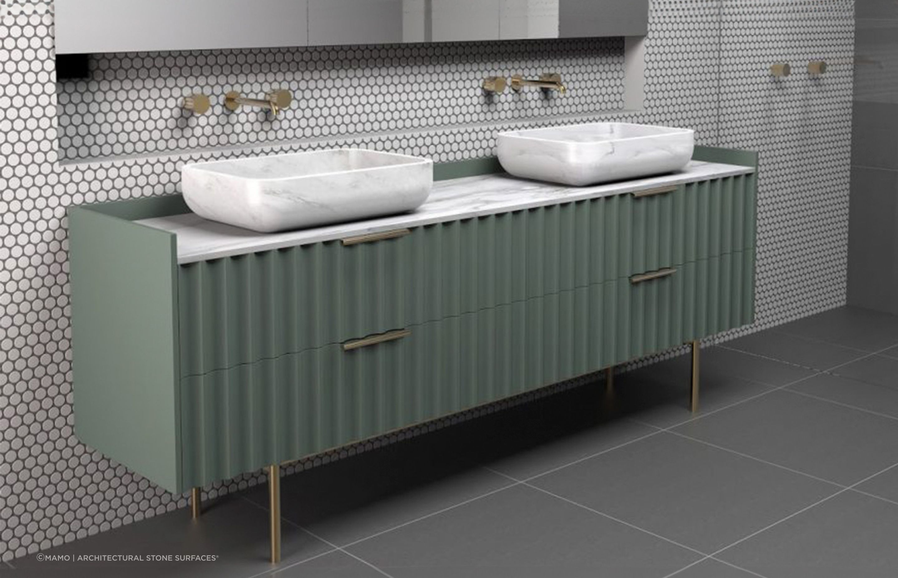 Bathroom vanities with plenty of storage space give you adequate room for all of your bathroom essentials