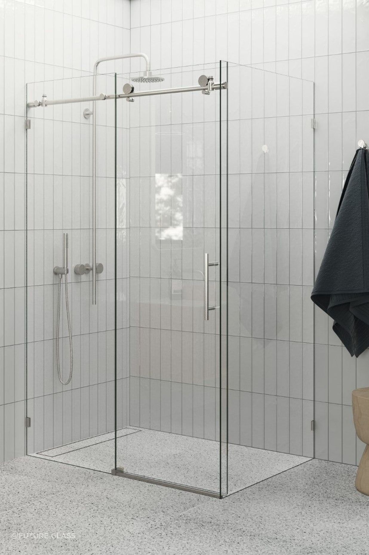 Sliding door shower screens are a popular, functional choice.