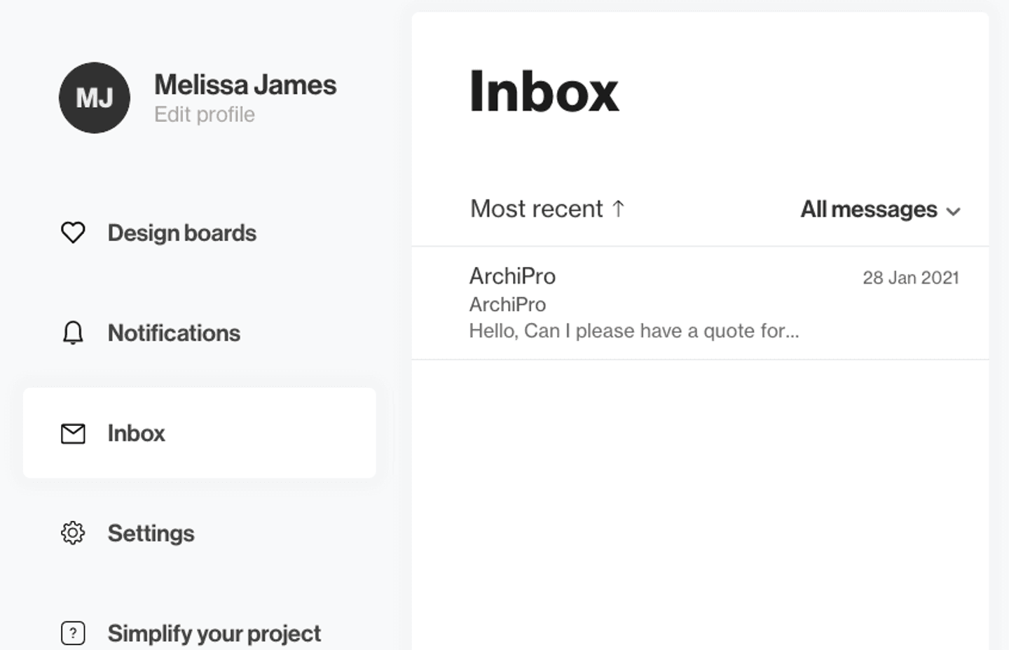 New Feature - Enquiries Inbox