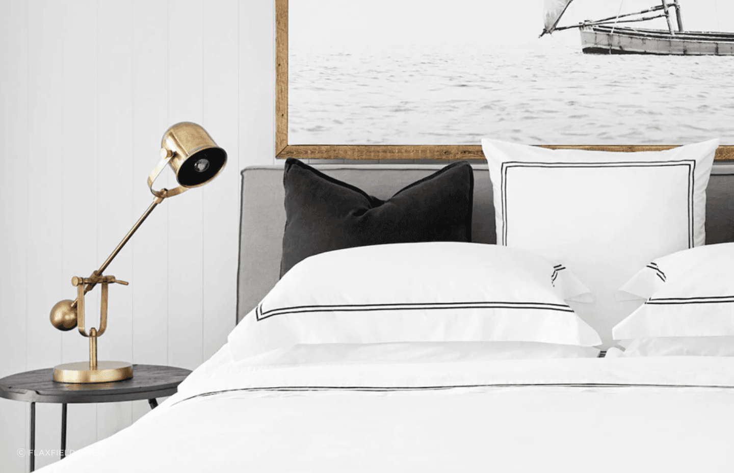 Bed sheets like the Classique Ebony Flat Sheet Set made from 100% cotton sateen can make a world of difference to your sleep