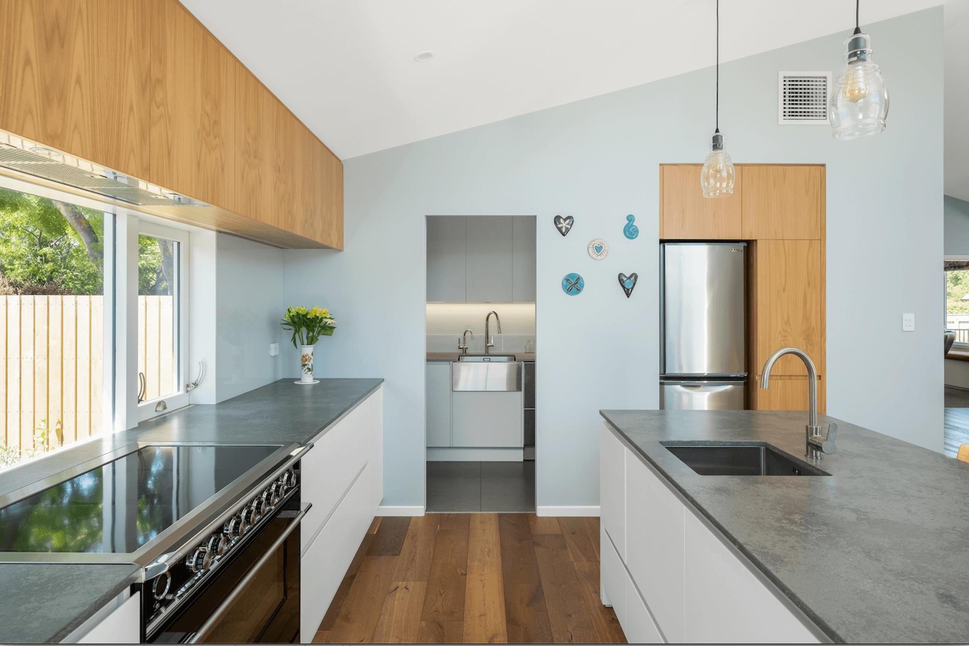 The renovated kitchen introduced much more light and warmth.