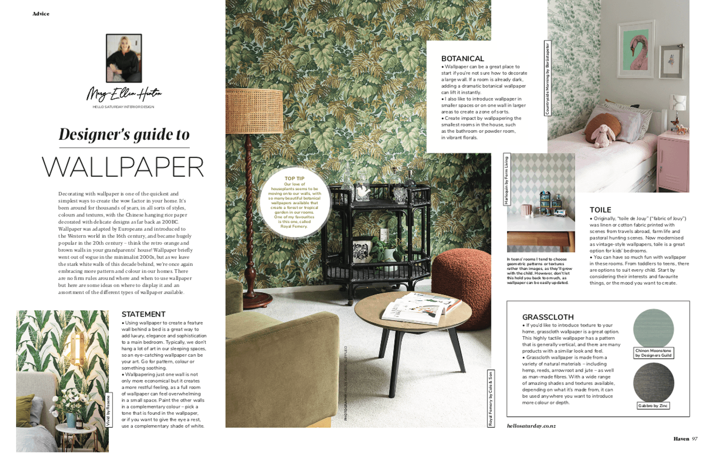 Designers Guide to Wallpaper - As Seen in Haven Magazine