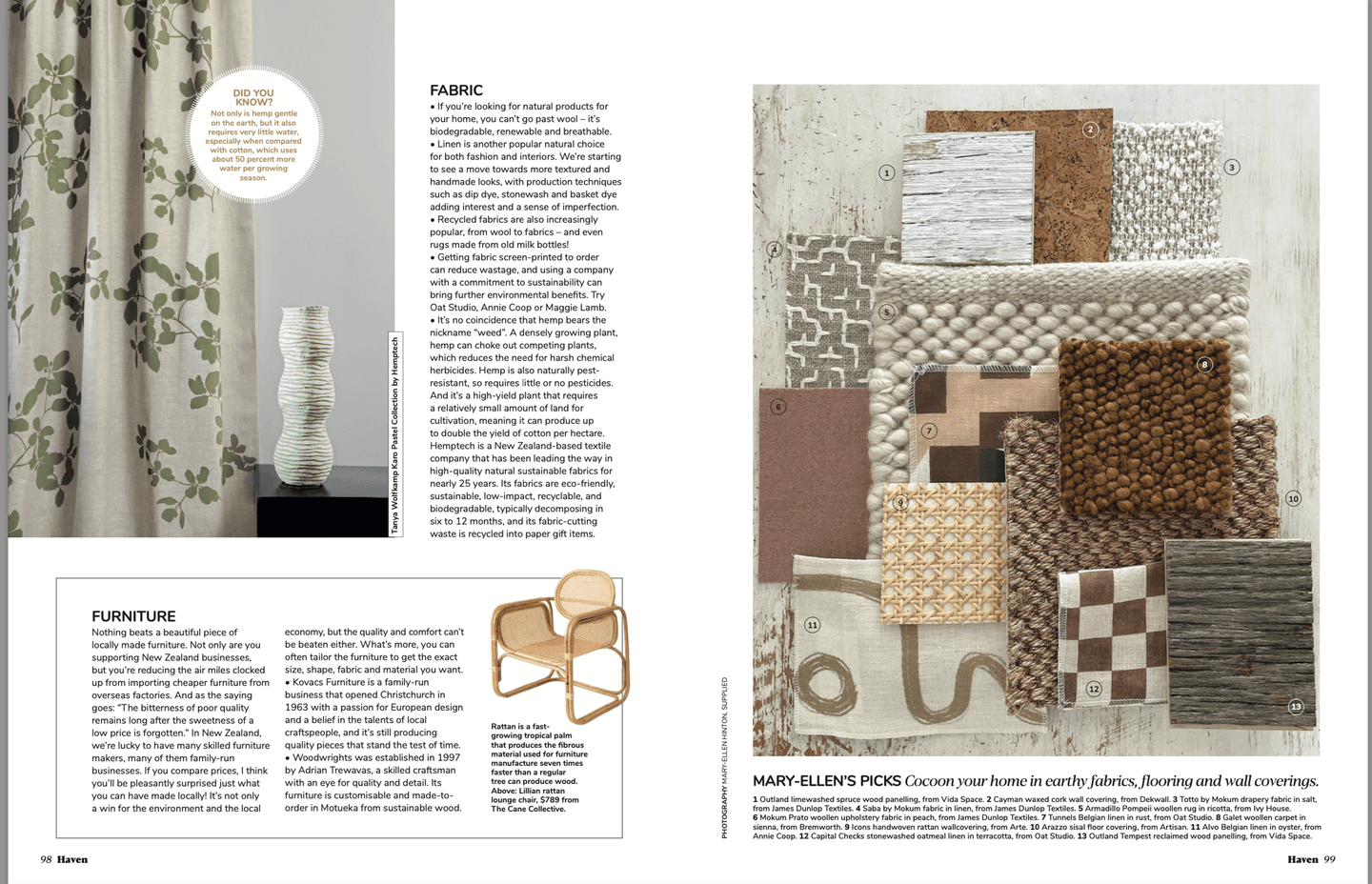 Using Natural Materials In Your Home