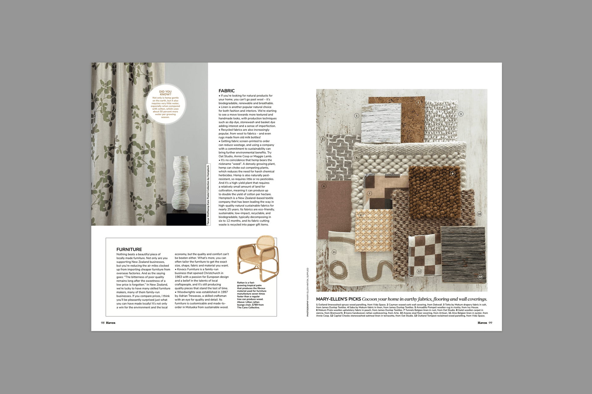 Using Natural Materials In Your Home