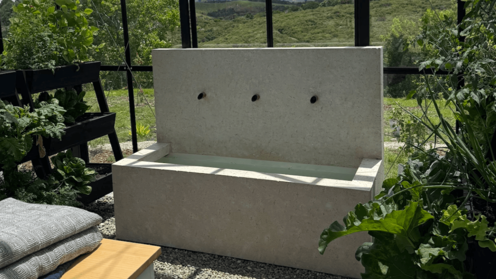 Weathered Zinc Three Spout Fountain video