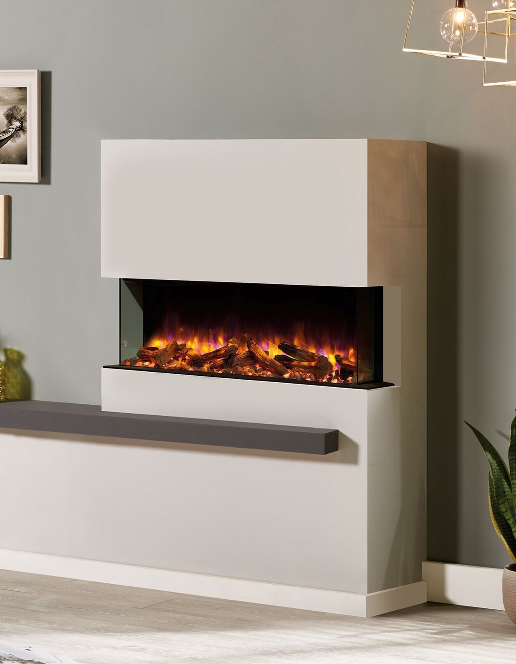Electric fireplaces, like the Gazco EReflex Outset, are renowned for their straightforward installation process.