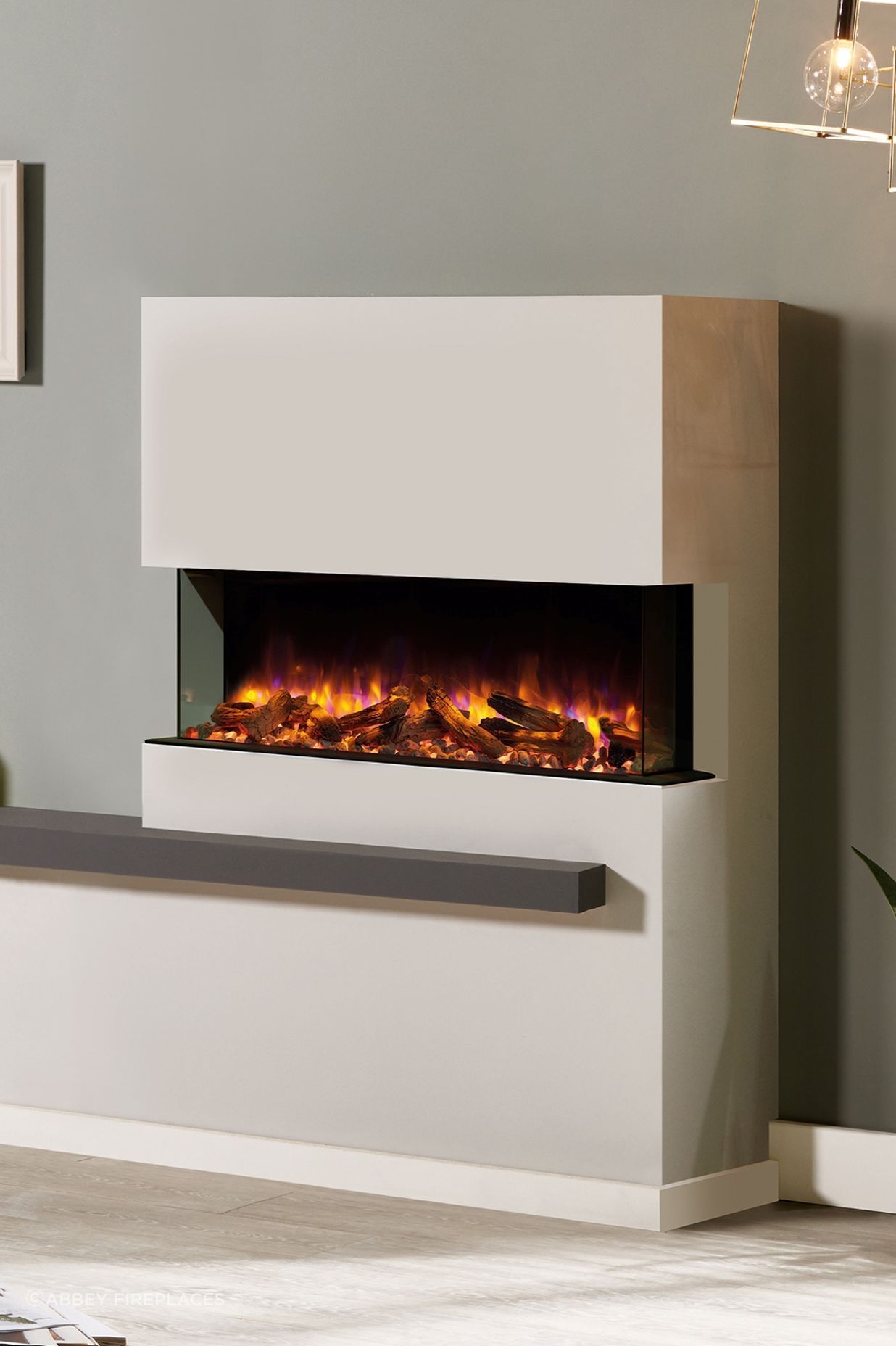 Electric fireplaces, like the Gazco EReflex Outset, are renowned for their straightforward installation process.