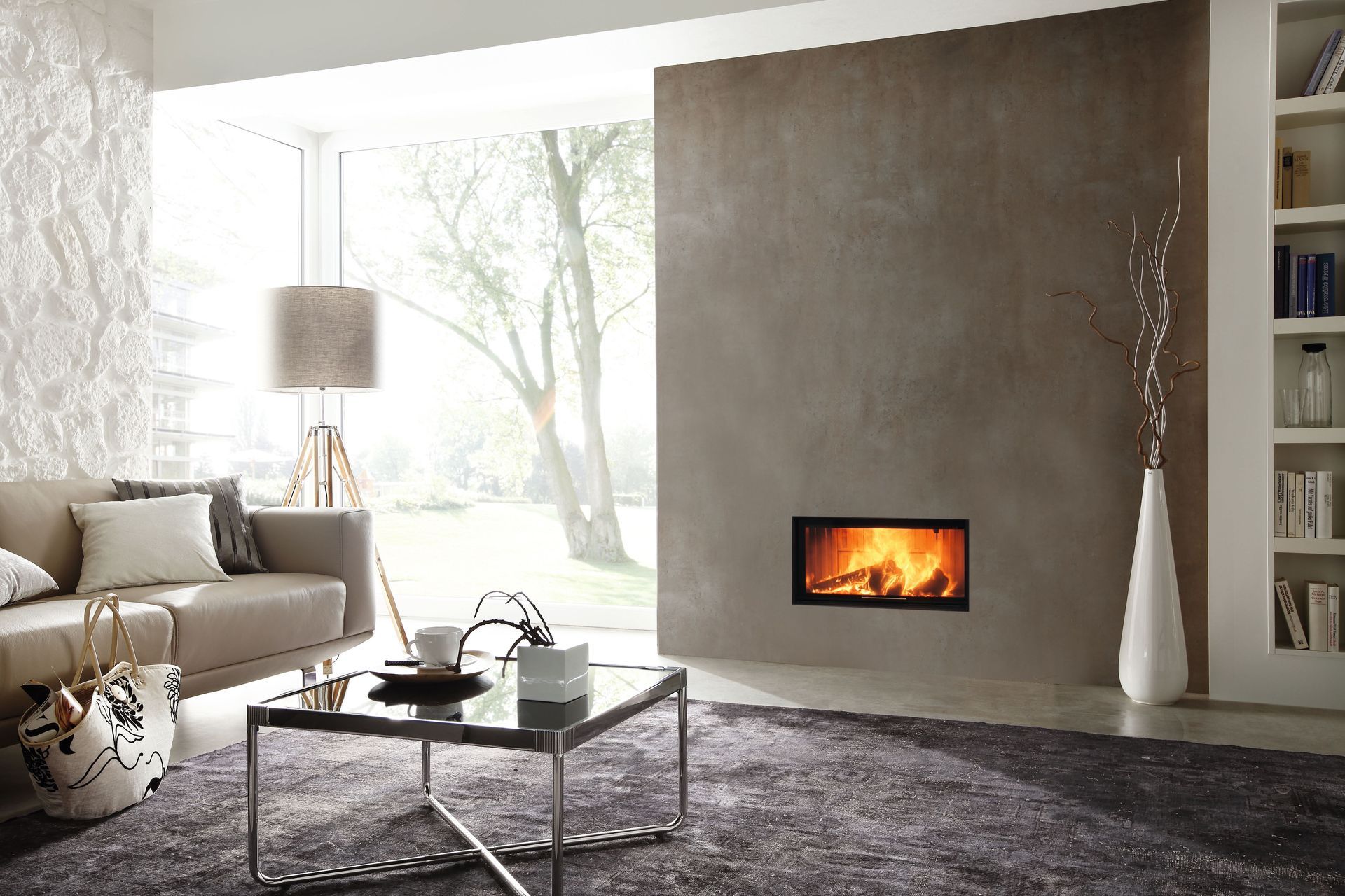 The exquisite Spartherm Large Wood Fire features a large glass front that allows the flames of your fire to take centre stage.