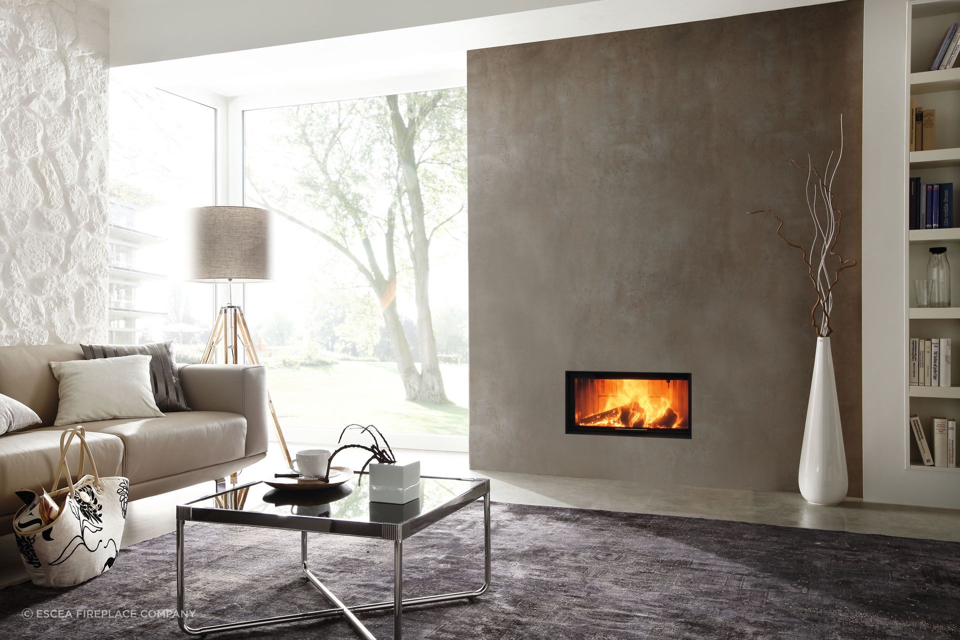 The exquisite Spartherm Large Wood Fire features a large glass front that allows the flames of your fire to take centre stage.