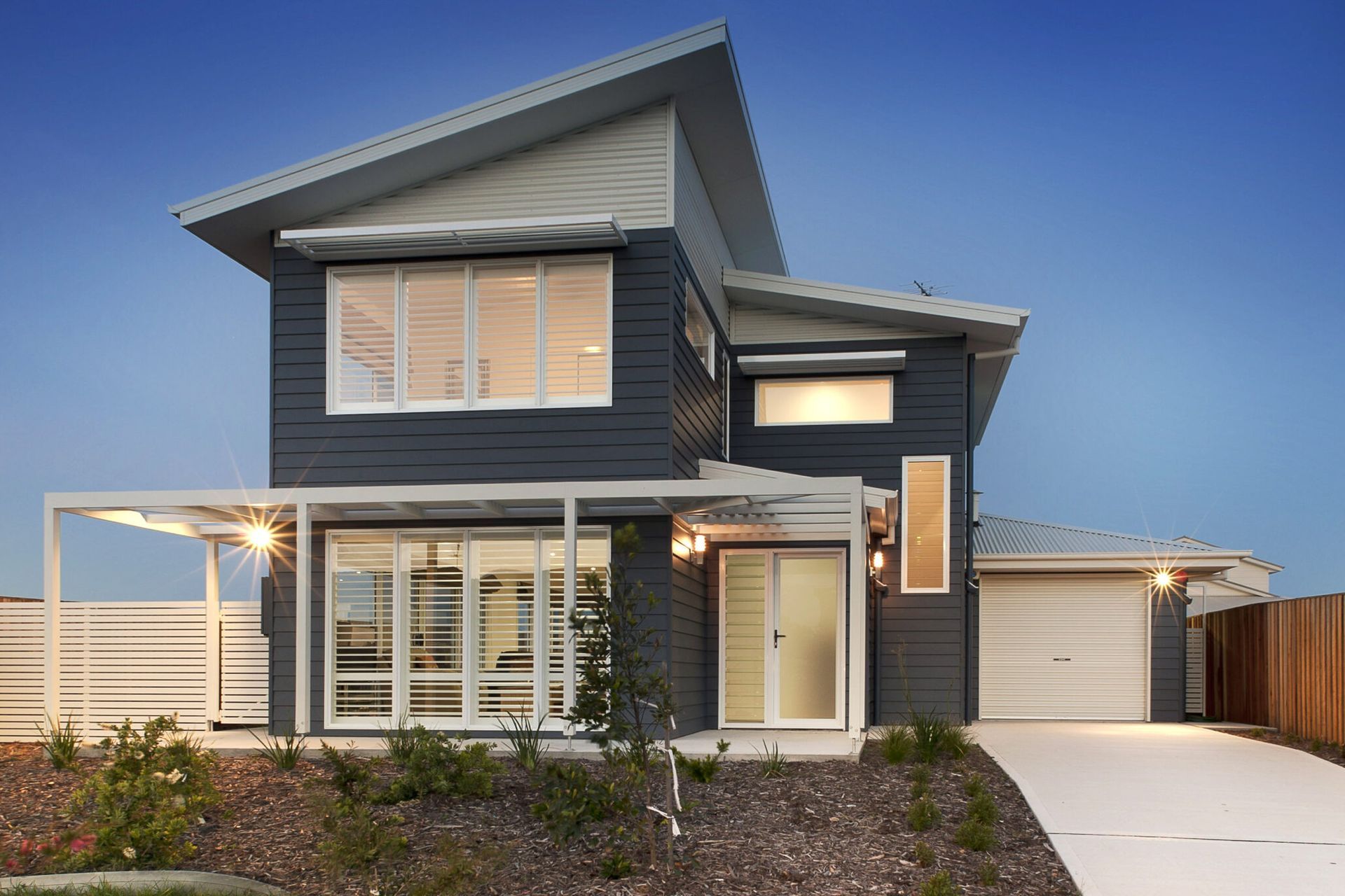 Roller Door in Colorbond Surfmist | Steel-Line Garage Doors