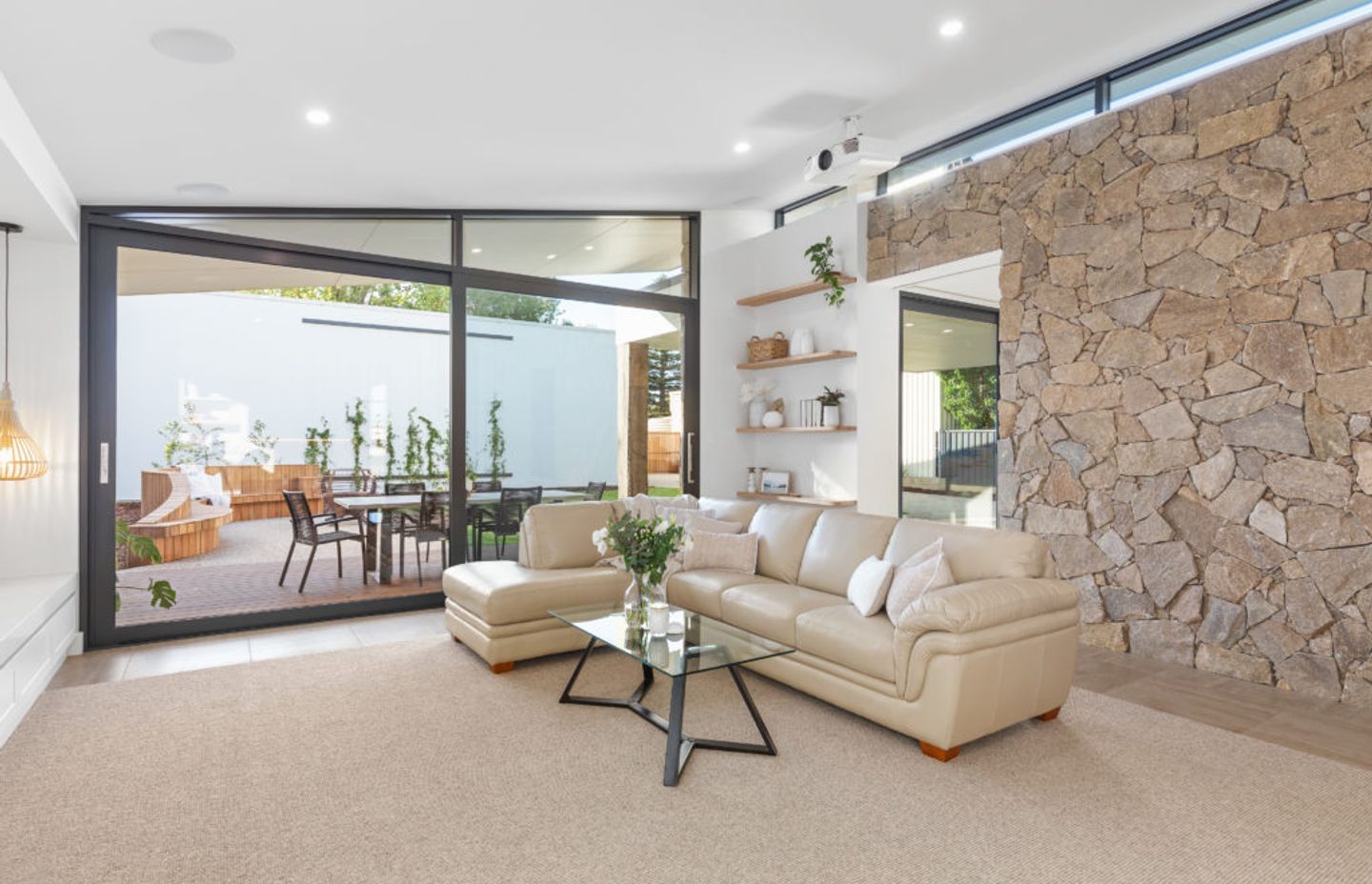 Savannah Loose Random Walling, used internally combining modern design with rustic features. We think it looks amazing.