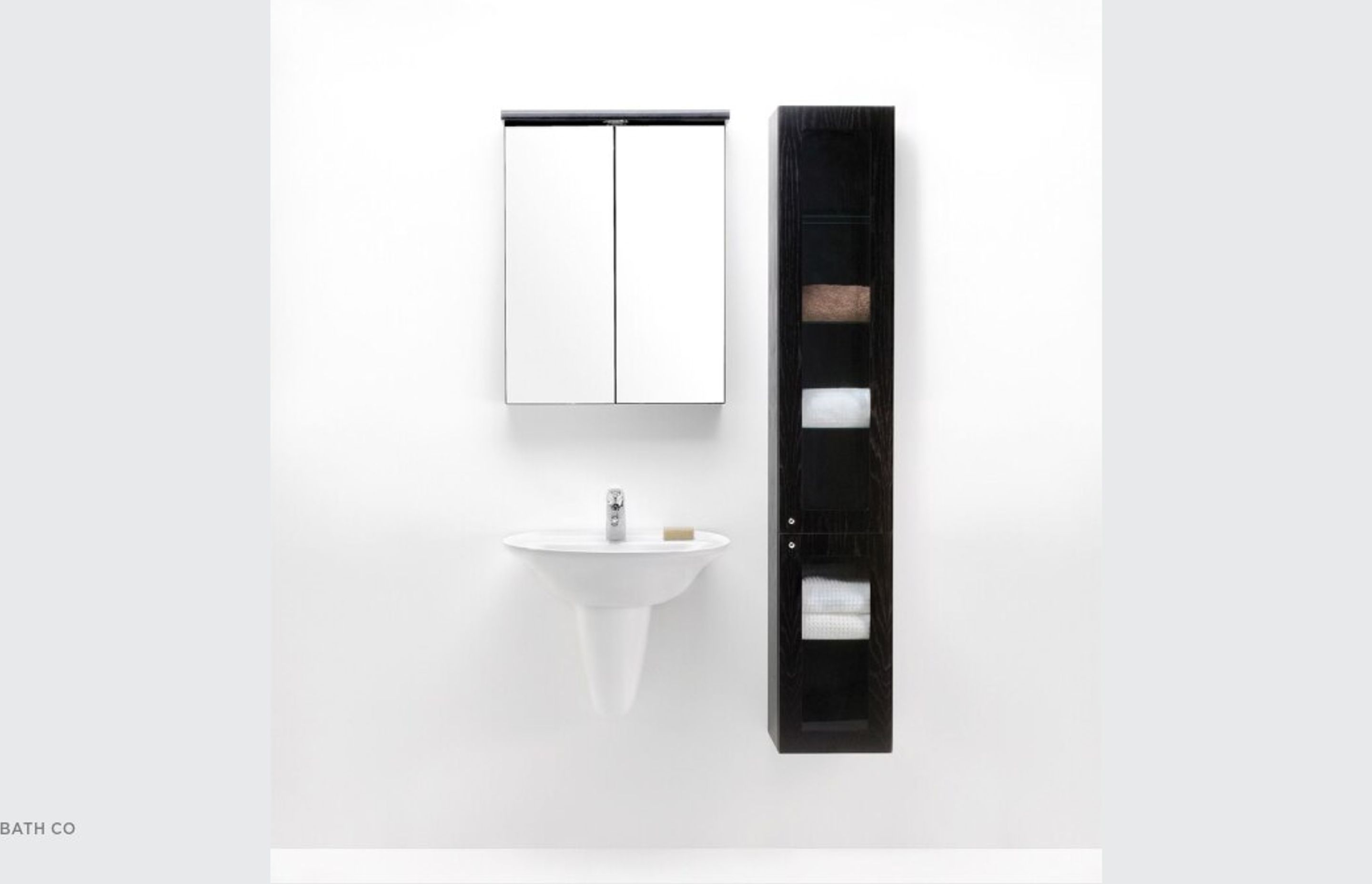 Bath Co - Tall Cupboards with Clear Glass Door by Michel Cesar