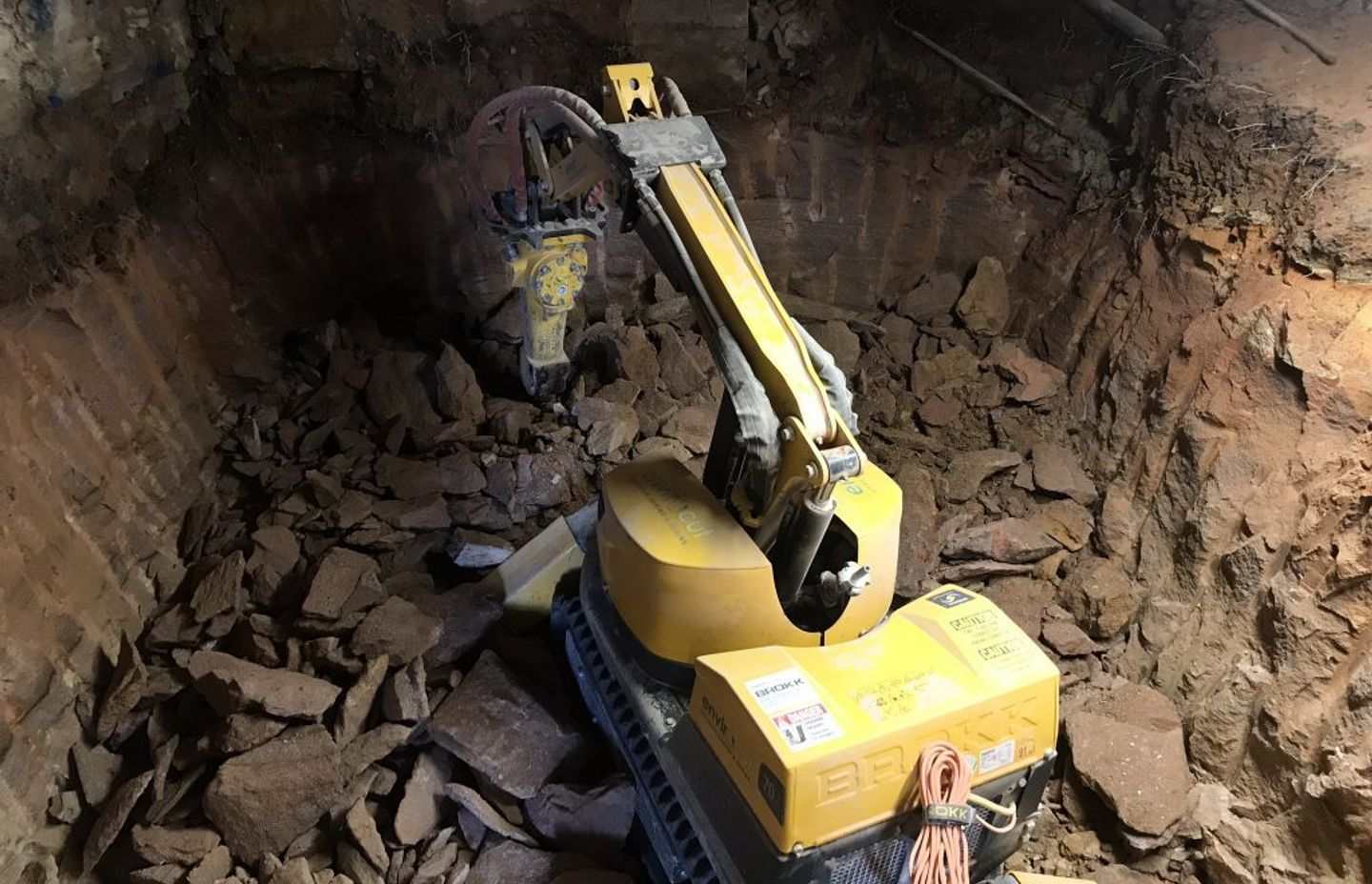 The digger at work. Image Jamie Zarzycki