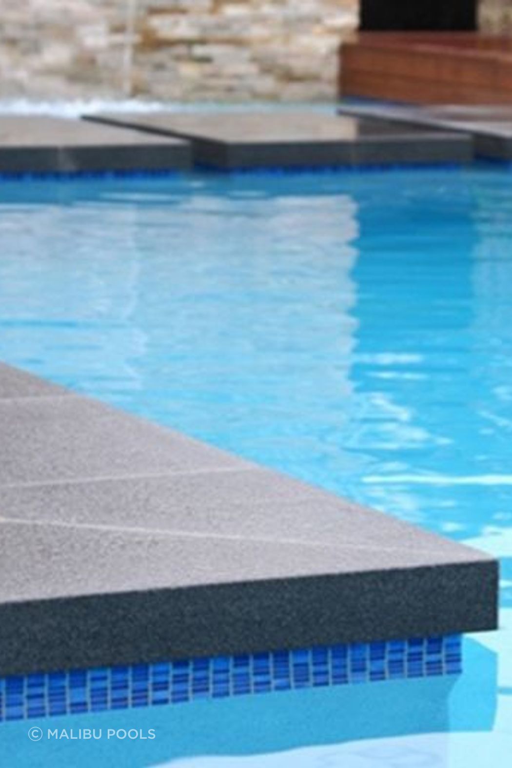Drop Edge Granite Pool Coping | Malibu Pools