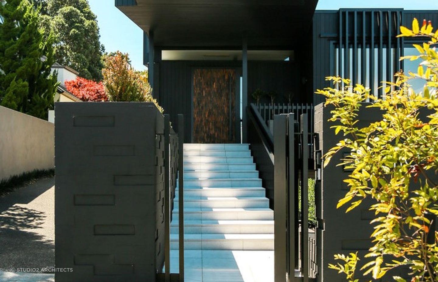 A unique find with the patterned door of this superbly renovated home in Remuera