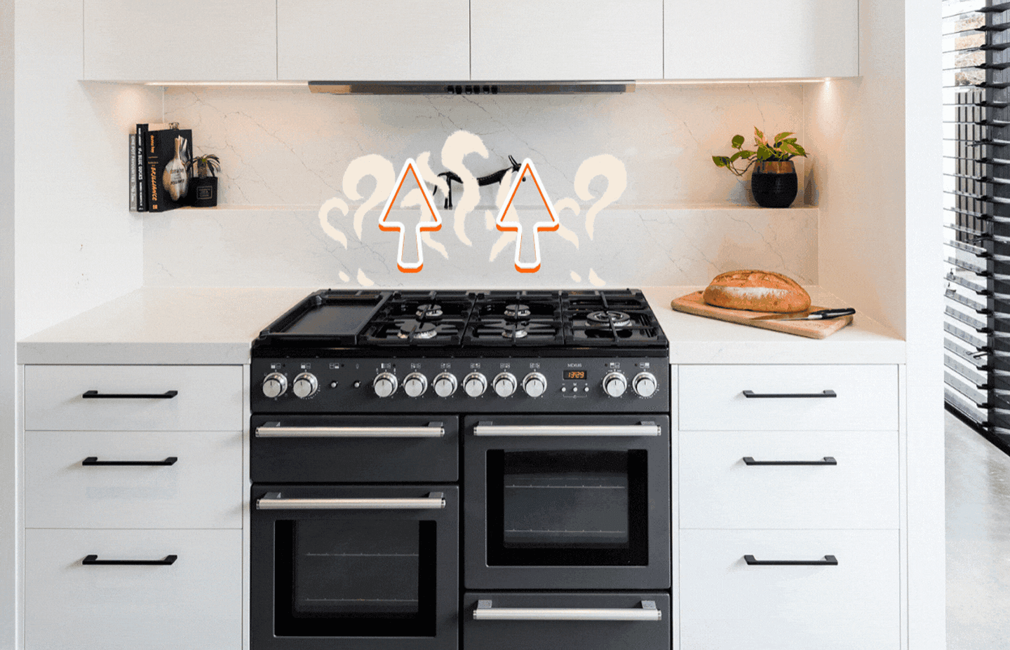 Benefits of a rear vented oven