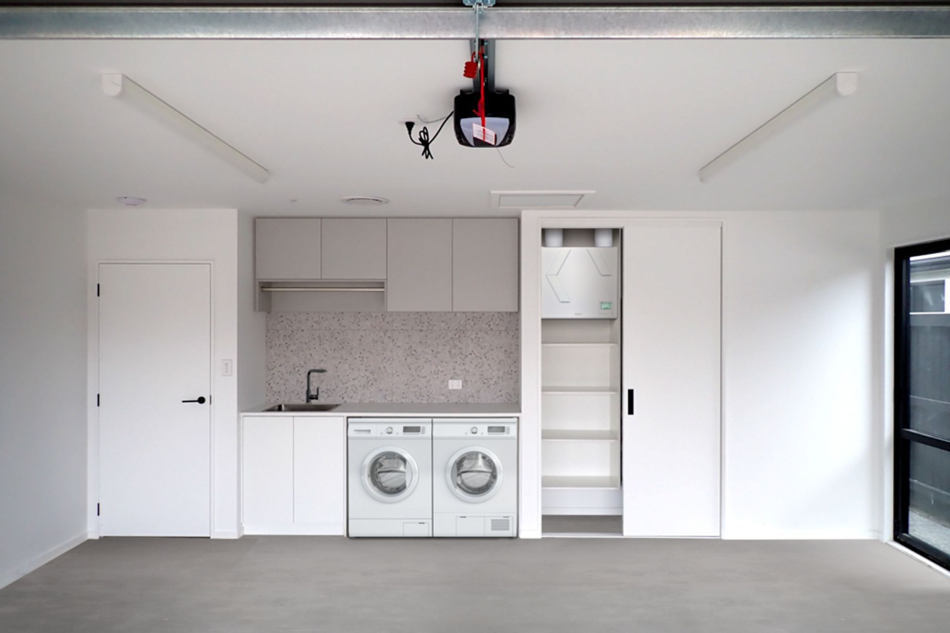 The Lossnay system is compact, able to be installed in convenient places like a garage or cupboard.