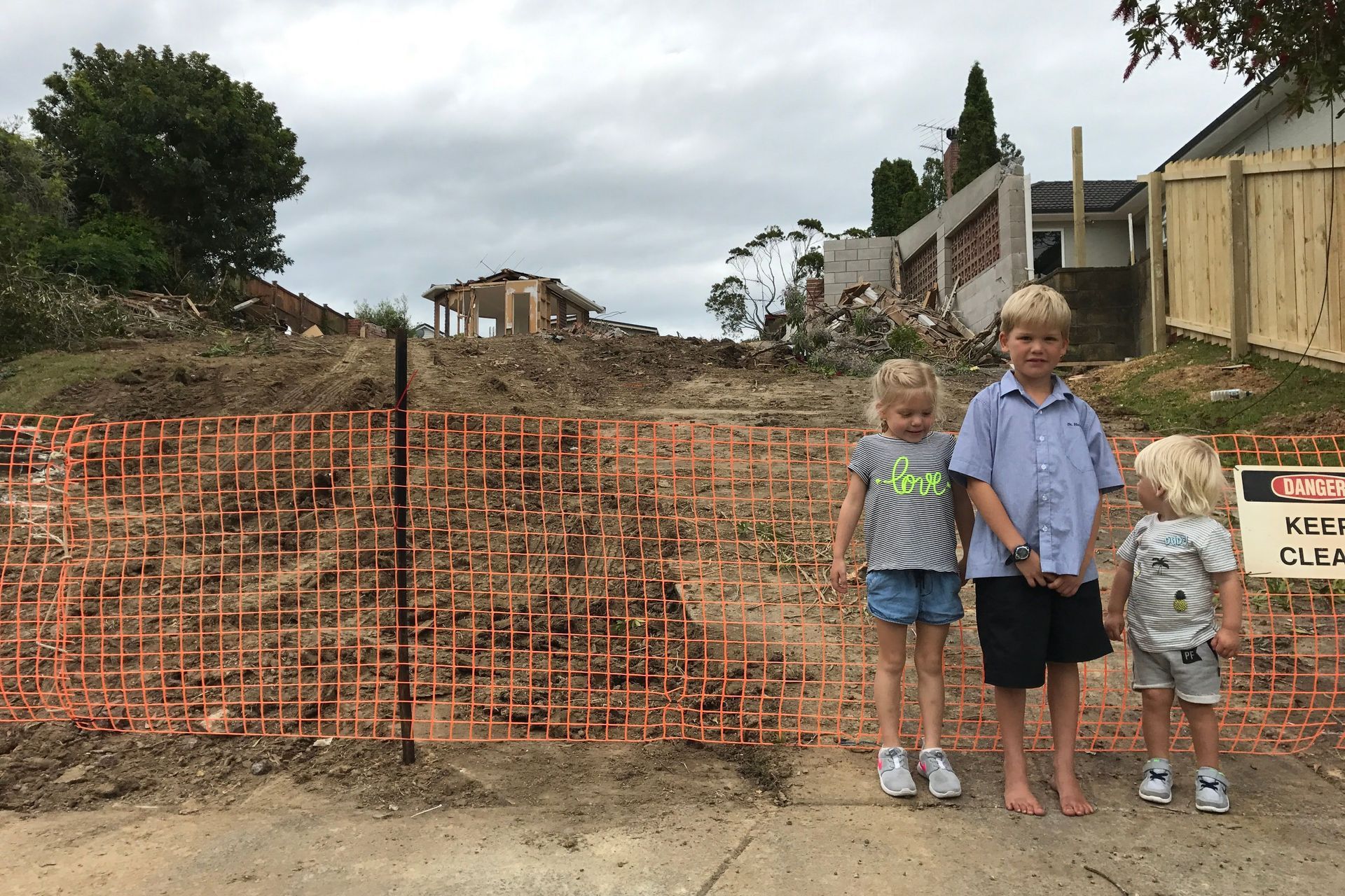 Once the old house was removed, it was time to start the new foundations.