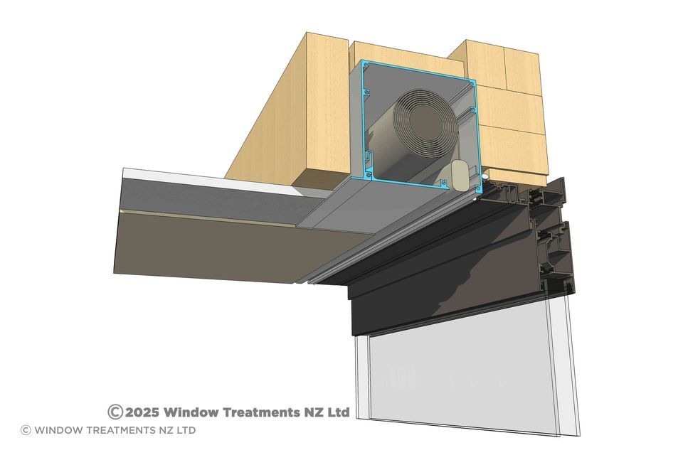 Single roller blind Recess Flush Box