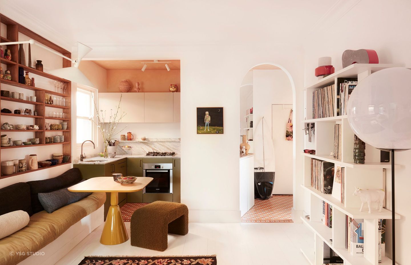 There are plenty of ways to make a small kitchen stylish and functional as shown in this home in Bondi - Photography: Prue Ruscoe