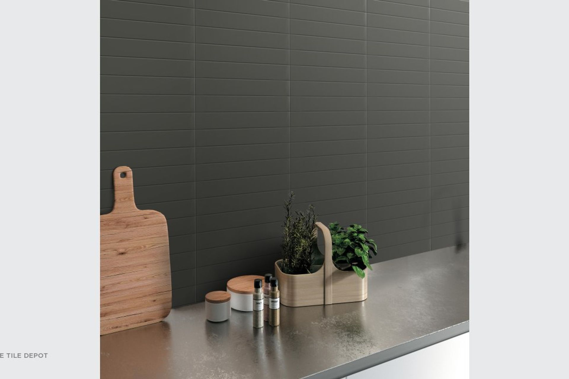 Glazed porcelain tiles used as splashback to create a modern kitchen. These York tiles come in a matte and glossy finish depending on your preference and are easy to clean as they are glazed. These splashback tiles can also be used as a feature wall and a