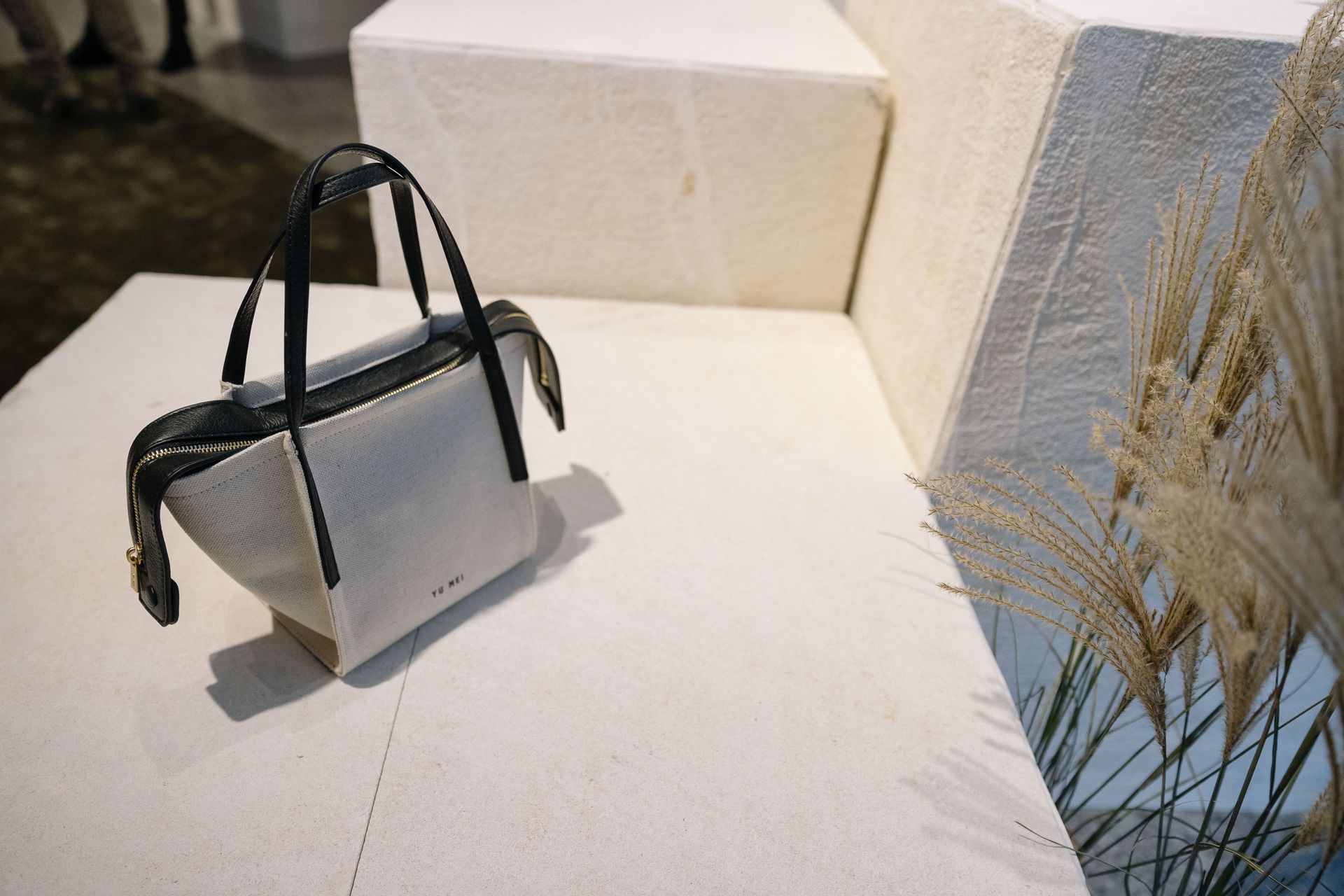 Interior designers love limestone for retail display purposes, as it creates an appealing ambience, as seen here in this Yu Mei shop display.