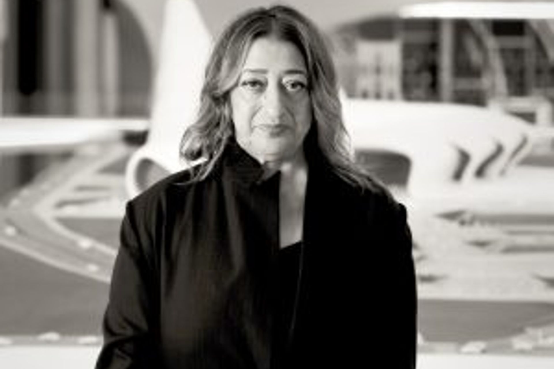 Zaha Hadid in Heydar Aliyev Cultural center in Baku nov 2013