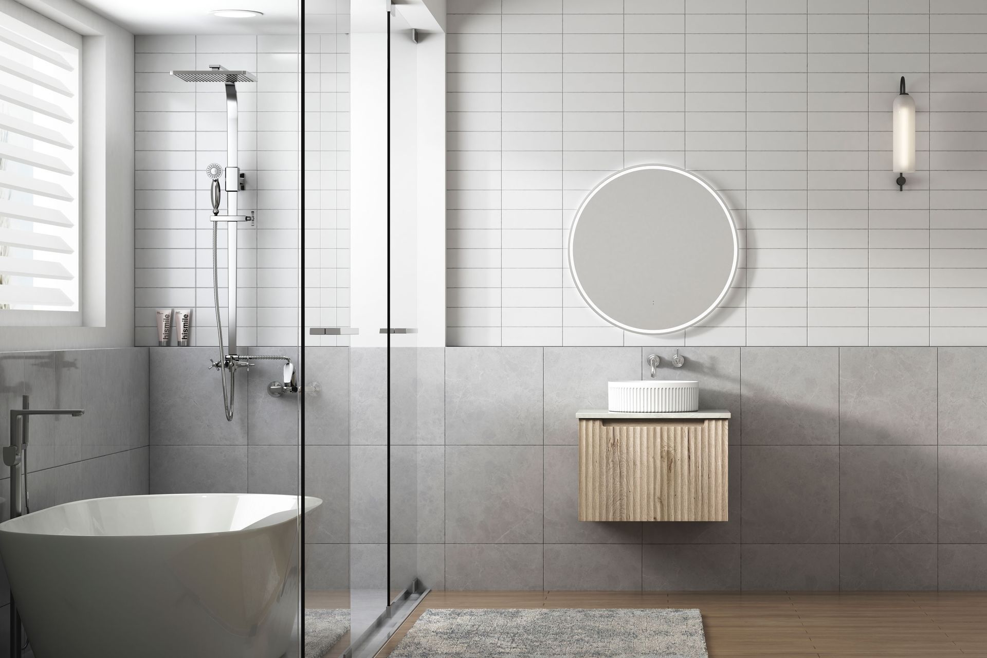 A single vanity is perfect for a limited space