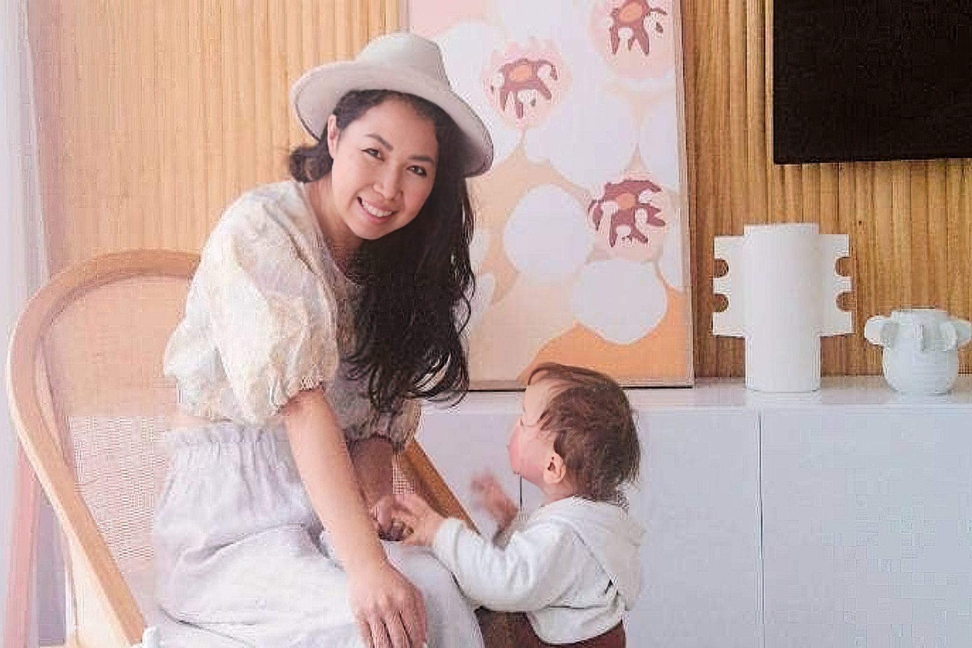 Maiko Nagao and her son Zenn in their Auckland home.