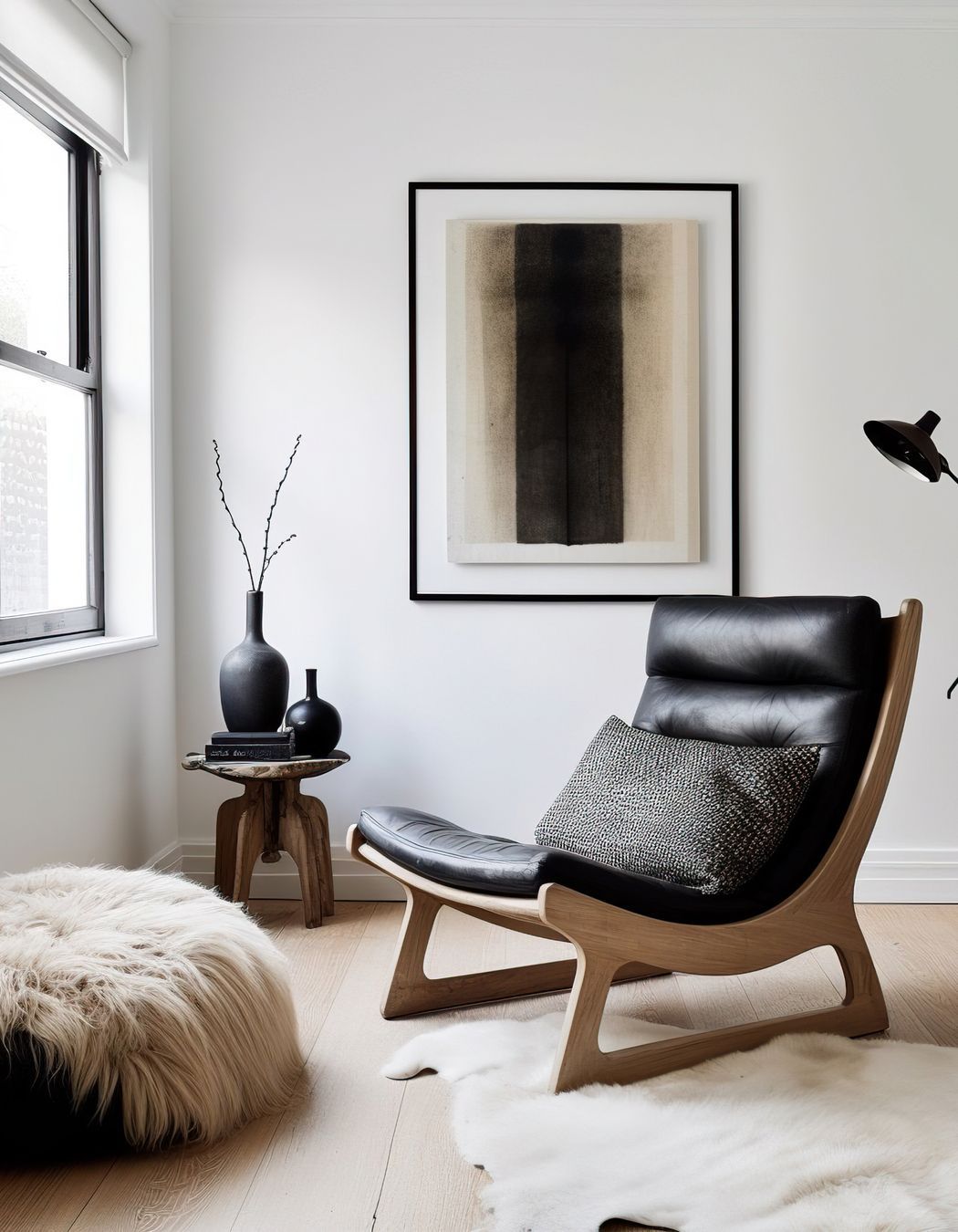 A small space with unique pieces creates a sense of luxury. (Image generated using Midjourney.)