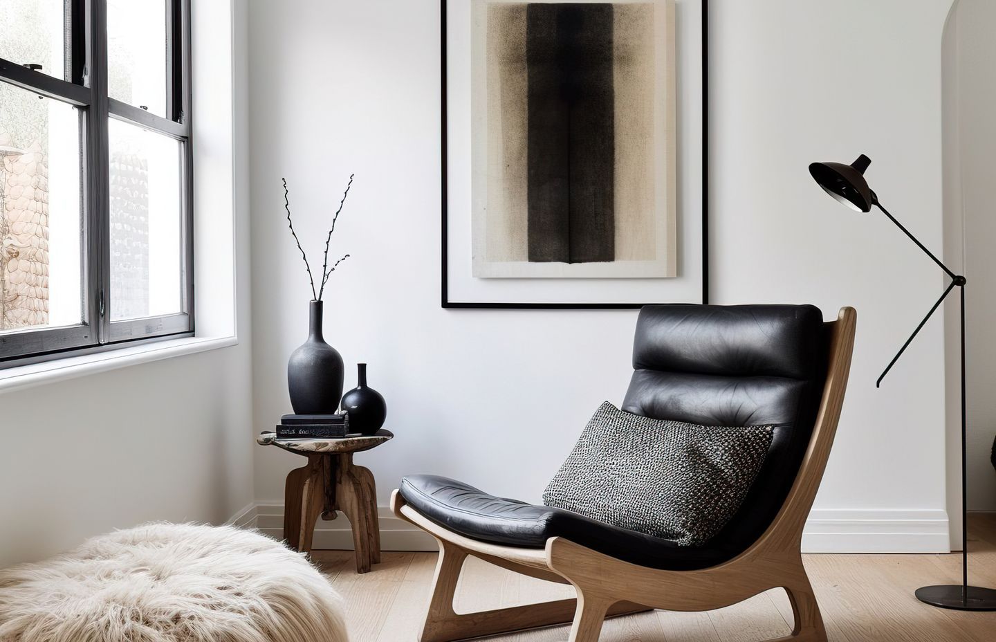 A small space with unique pieces creates a sense of luxury. (Image generated using Midjourney.)