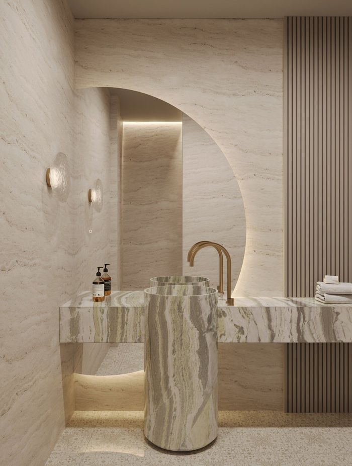 Celine | Half Moon LED Mirror | Mirrors by Reflect®