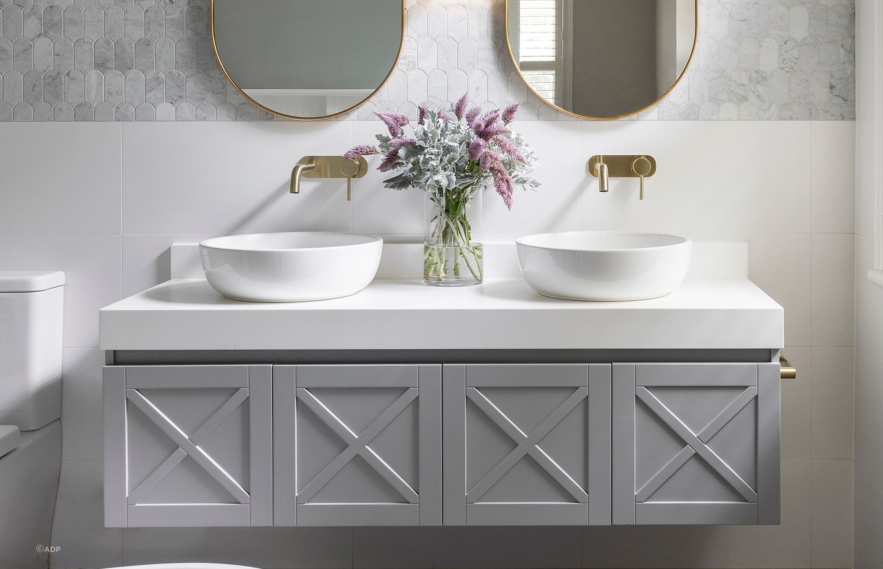 Double bathroom vanities are perfect for larger bathrooms