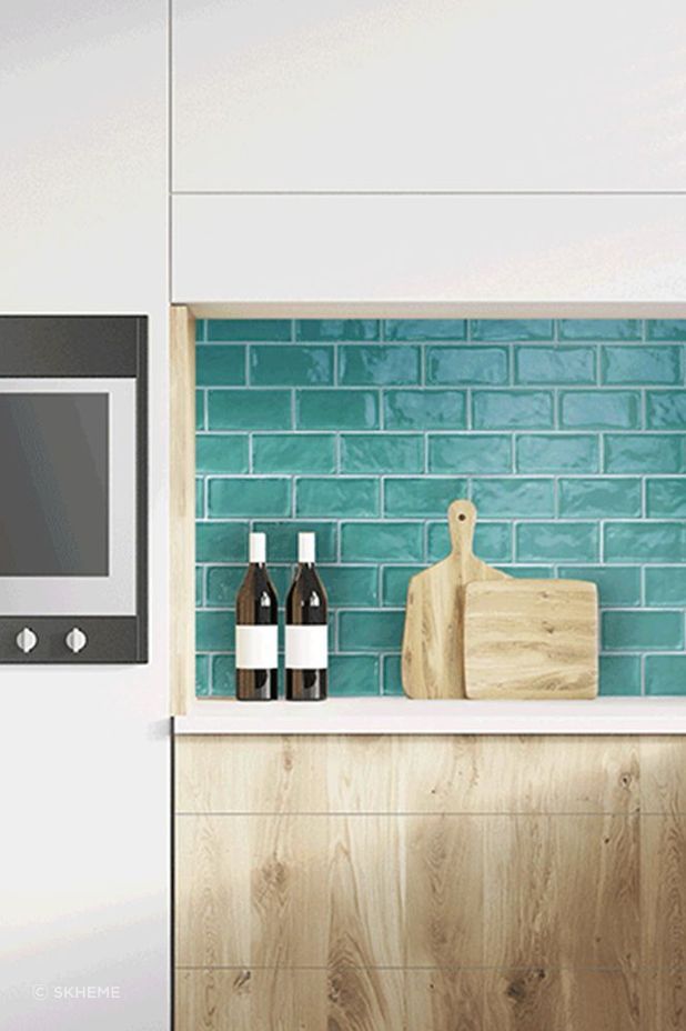 Traditional ceramic tiles make for a fantastic backsplash.