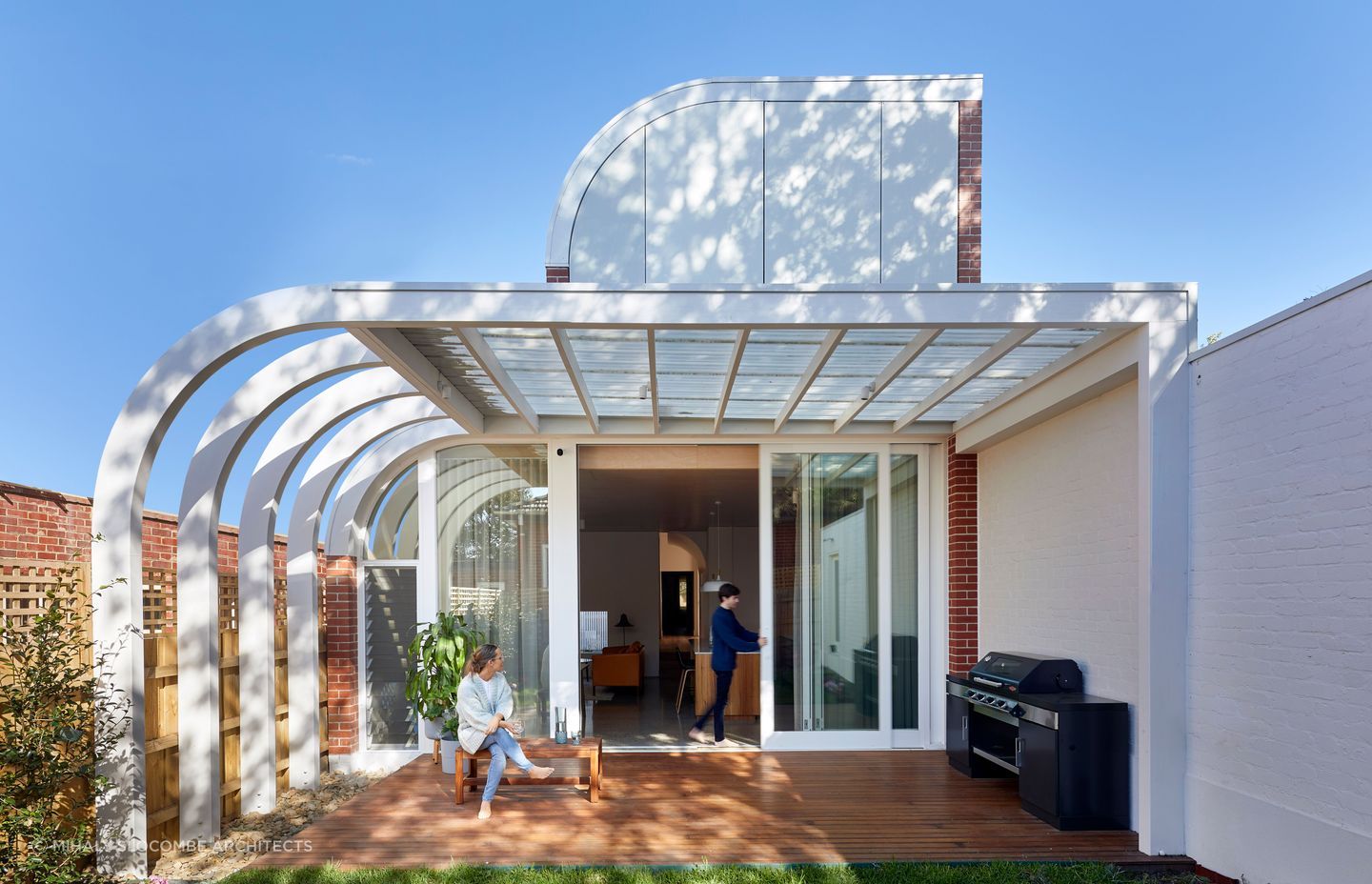 A modern art deco home. Featured Project: Deco House by Mihaly Slocombe Architects