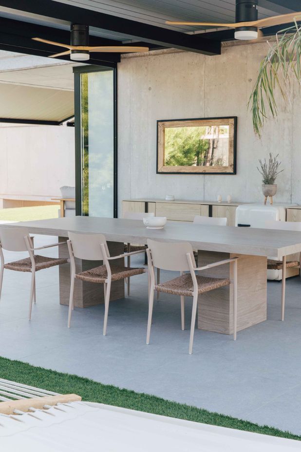 Fátima Cantó enjoying her all-new outdoor area