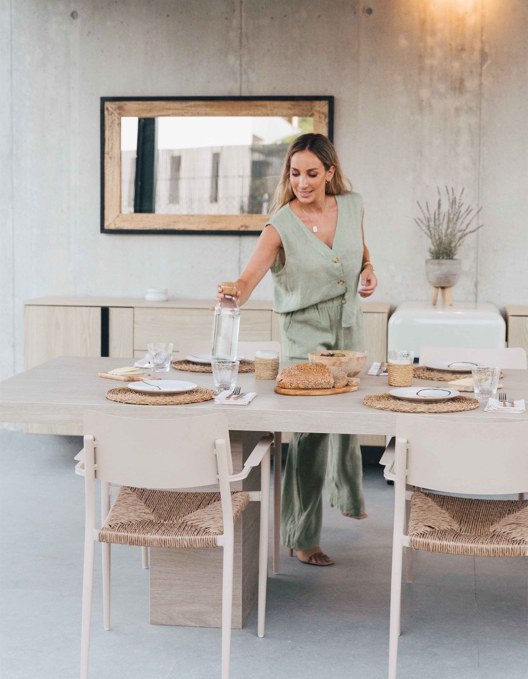 Fátima Cantó enjoying her all-new outdoor area