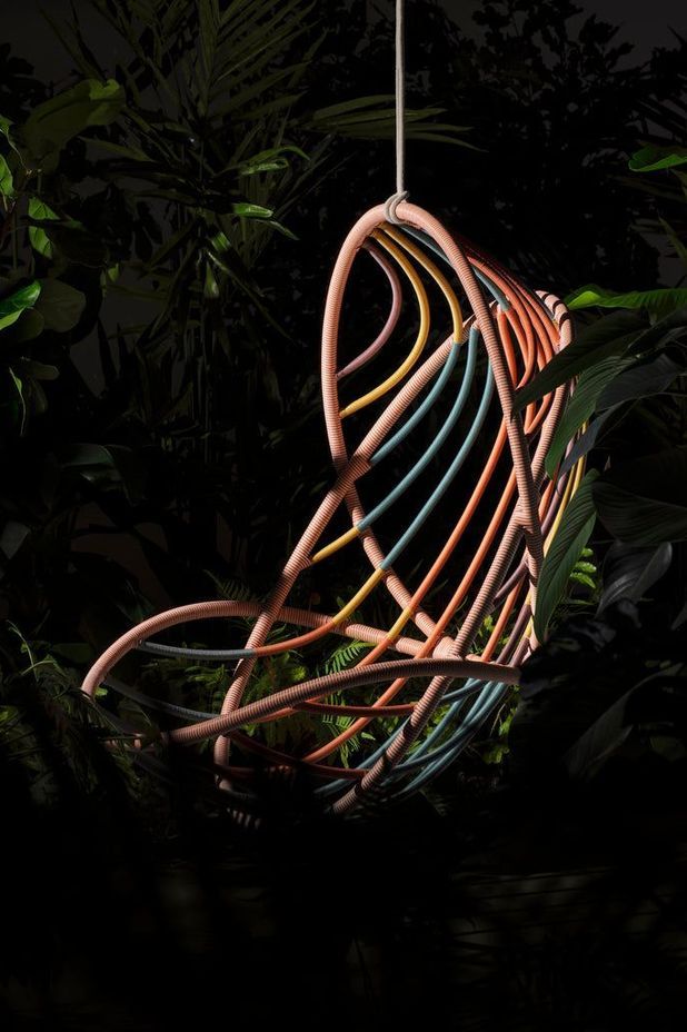 Stephen Burks’ Kida Hanging Lounge Chair for DEDON.