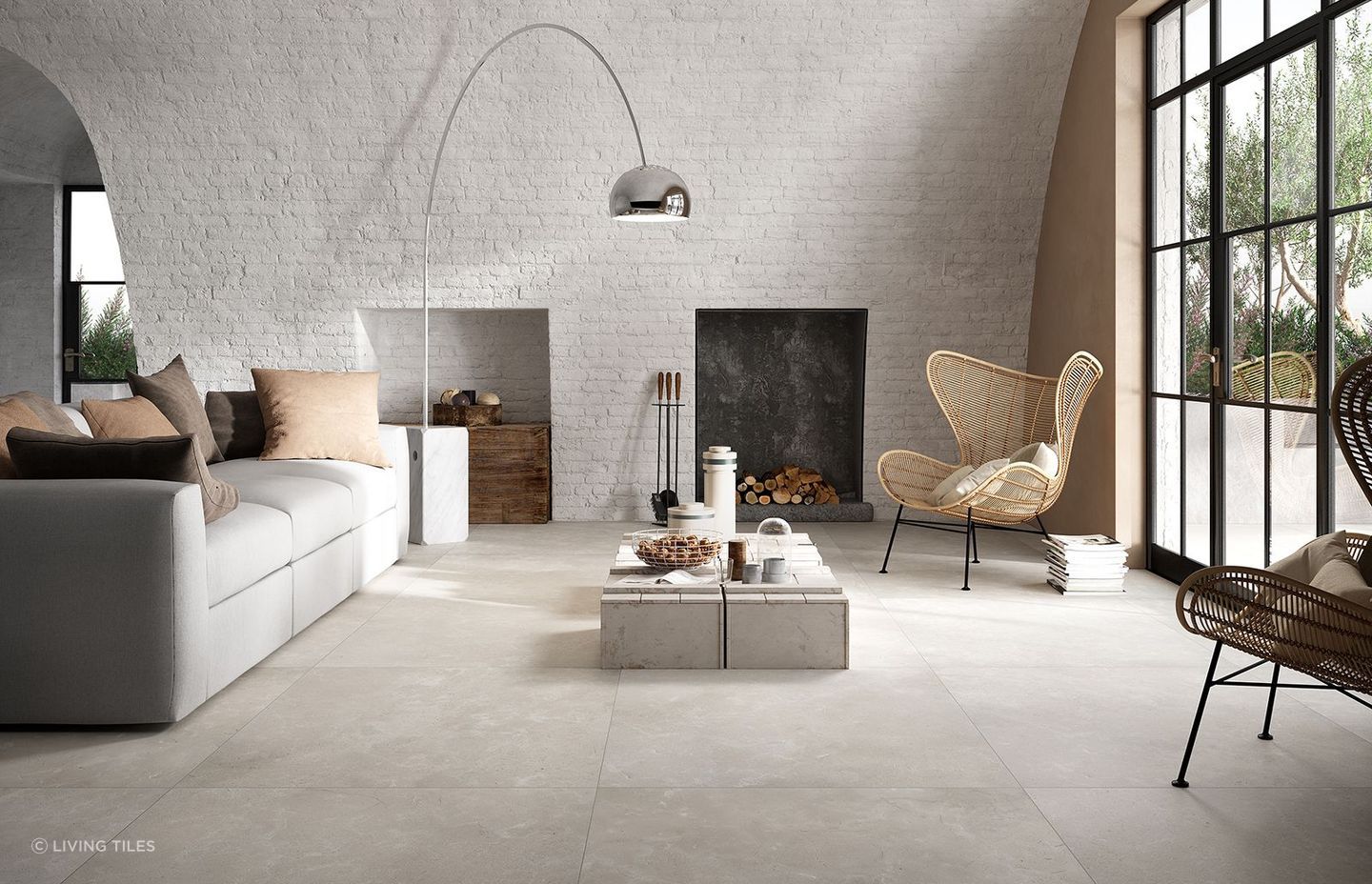 Tile thickness can vary on the material and application.