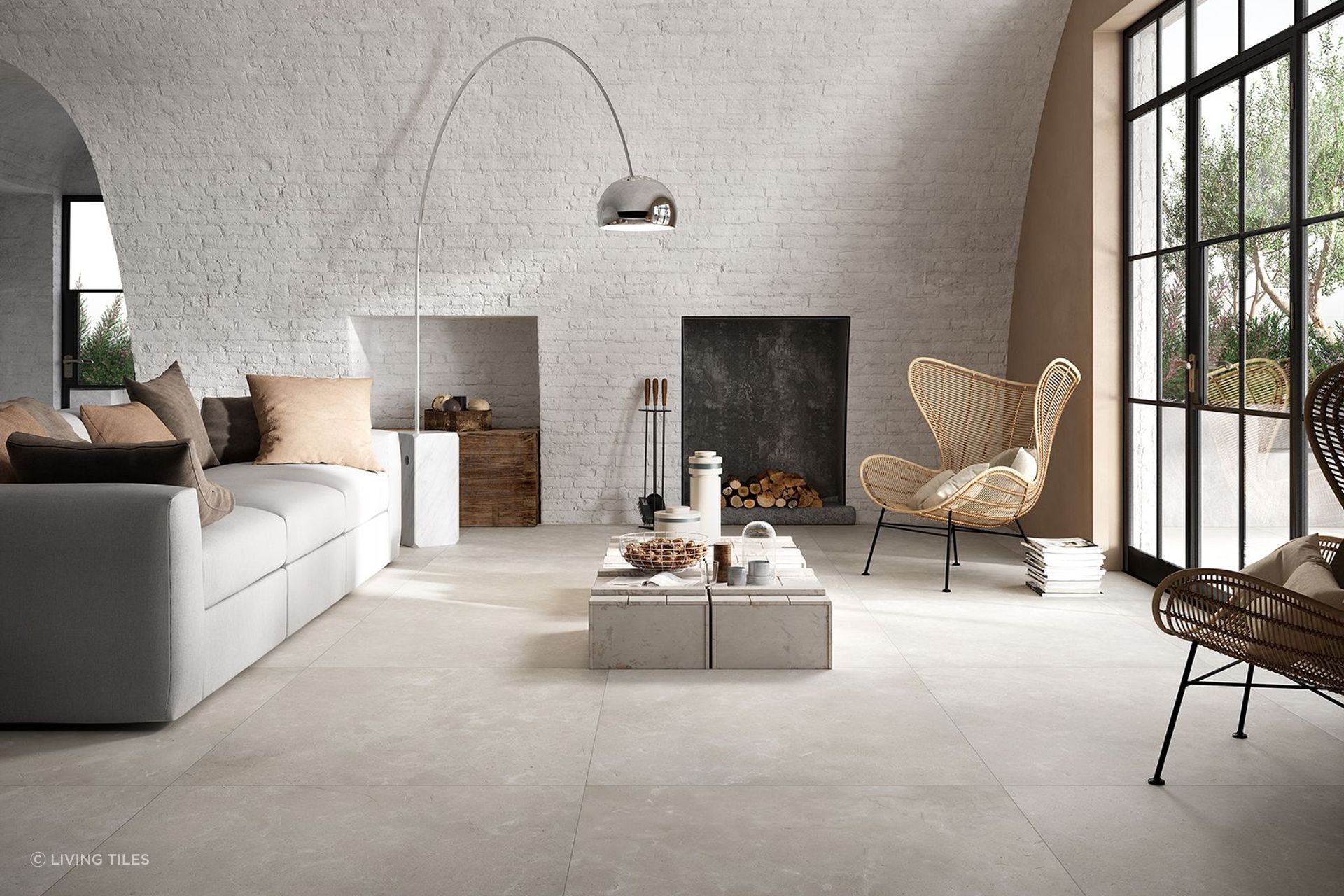 Tile thickness can vary on the material and application.