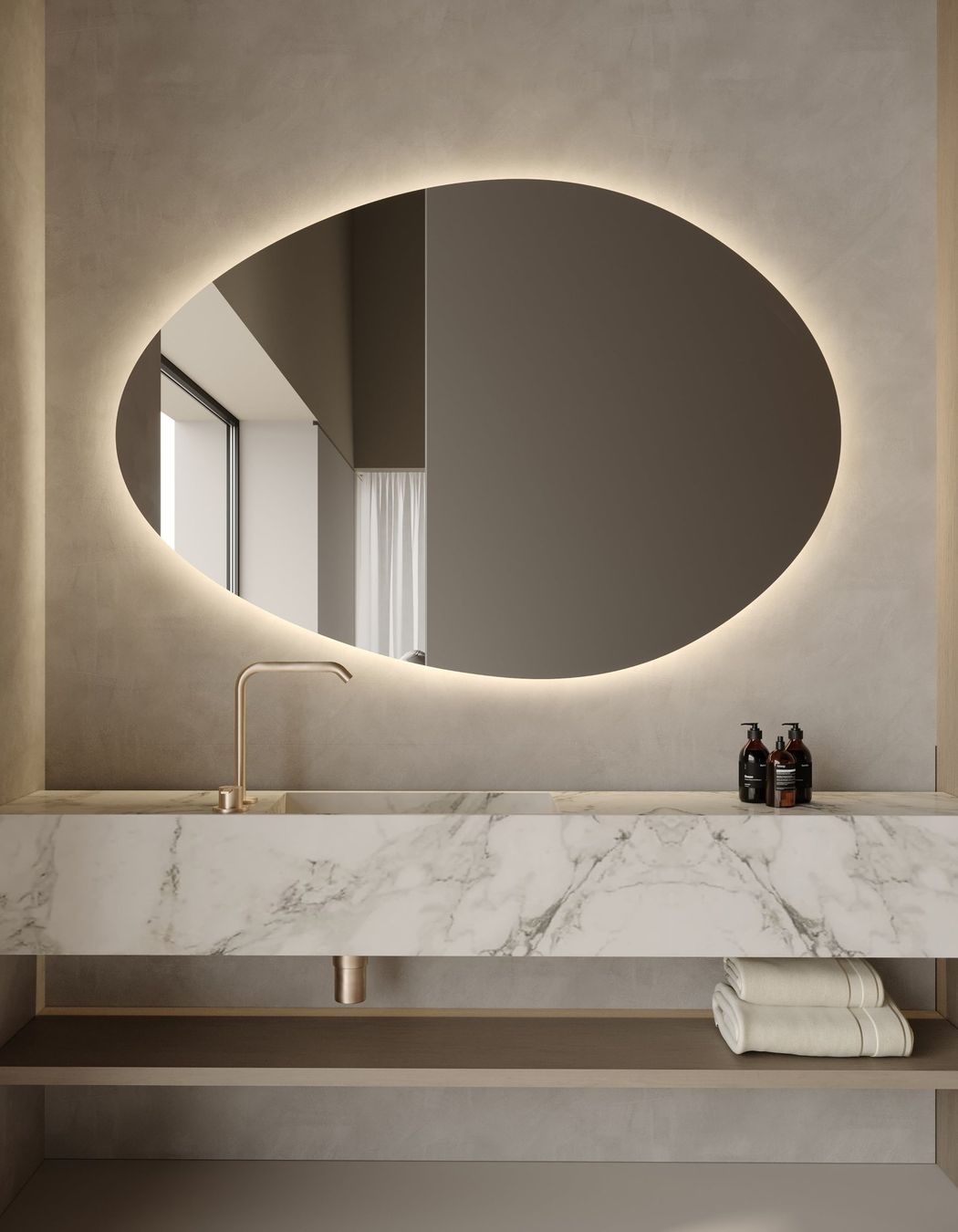 Fia | LED Bathroom Mirror | Mirrors by Reflect®
