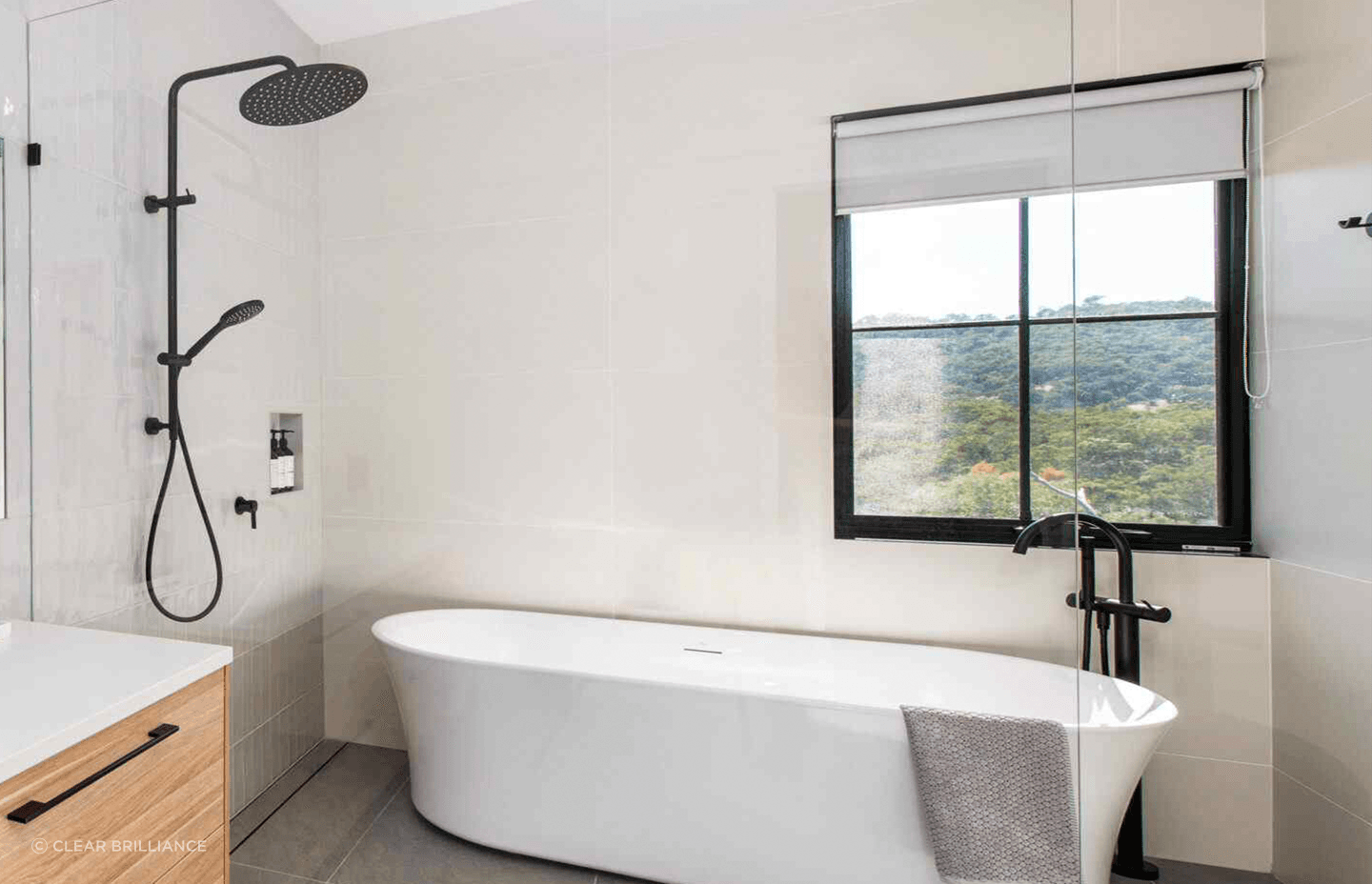 A frameless shower screen is a stylish option for bath and shower areas. Featured Product: Frameless Glass Shower Screen - Clear Brilliance