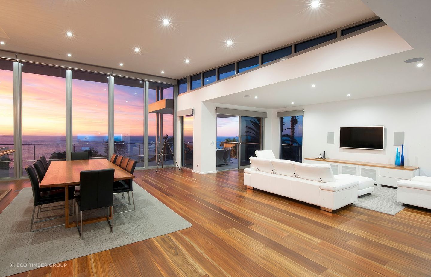 Engineered timber floors will often give a similar look to solid hardwood flooring.