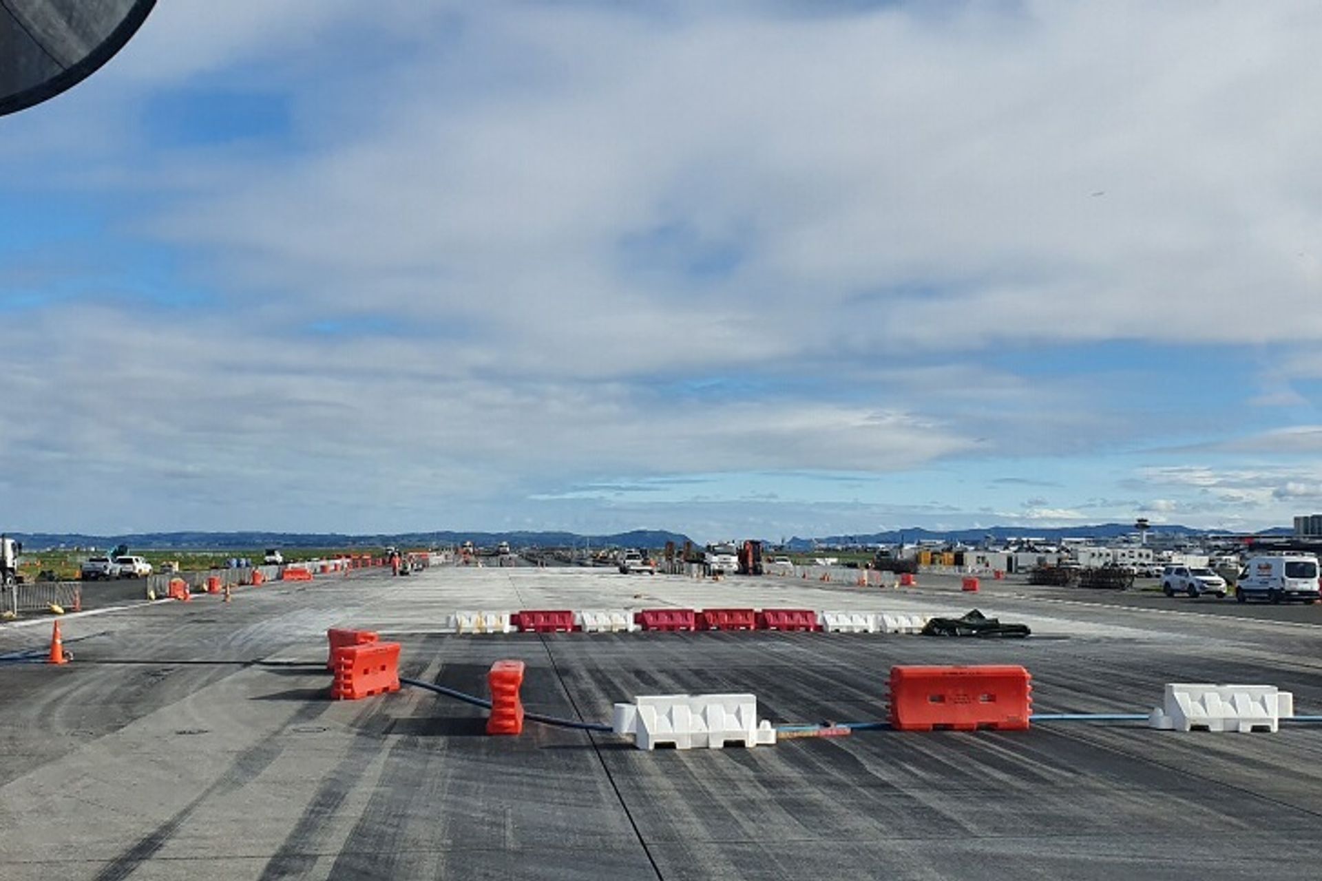 Runway maintenance at Auckland International Airport