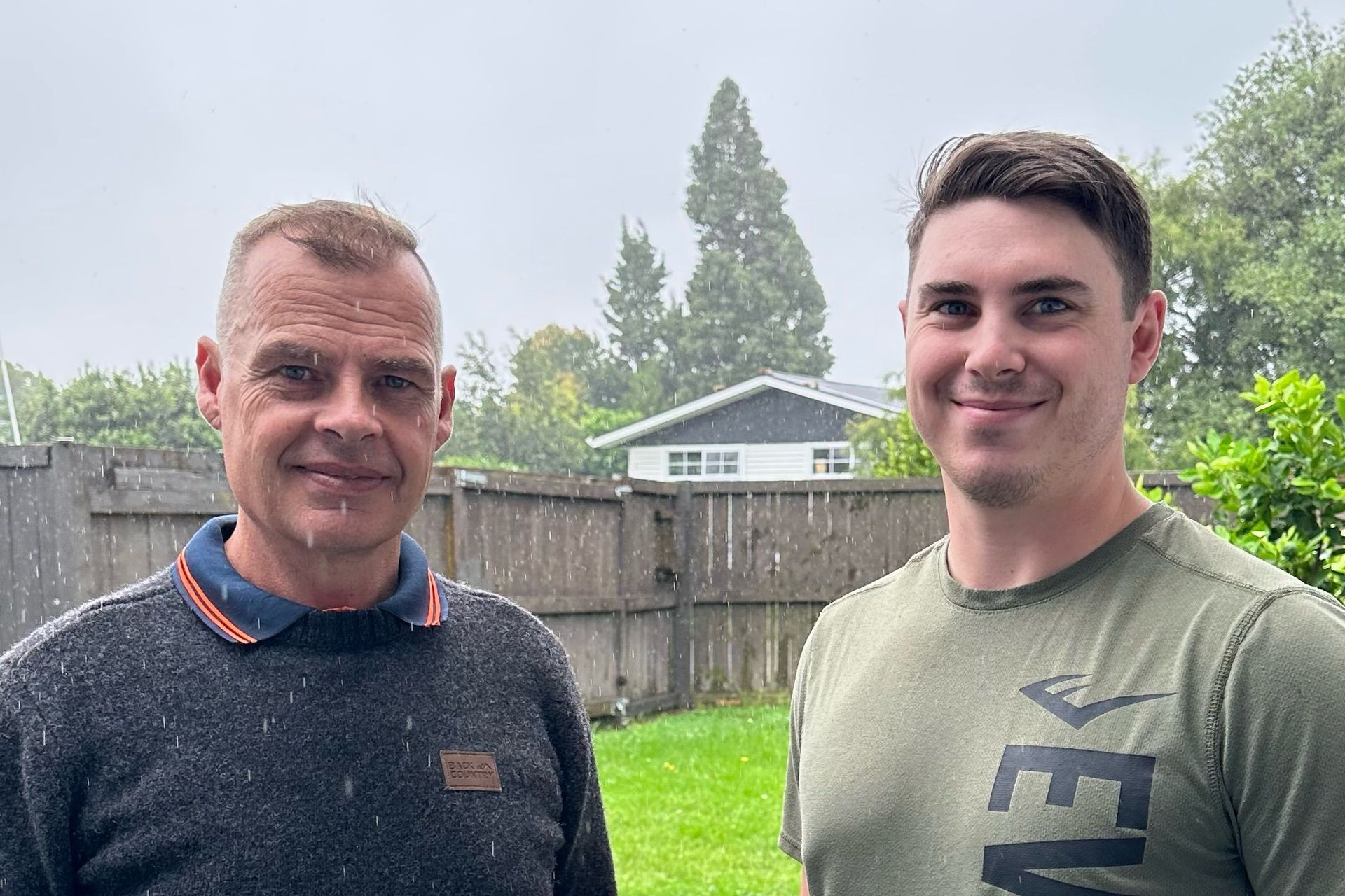 Paul, left, and his son Joshua.