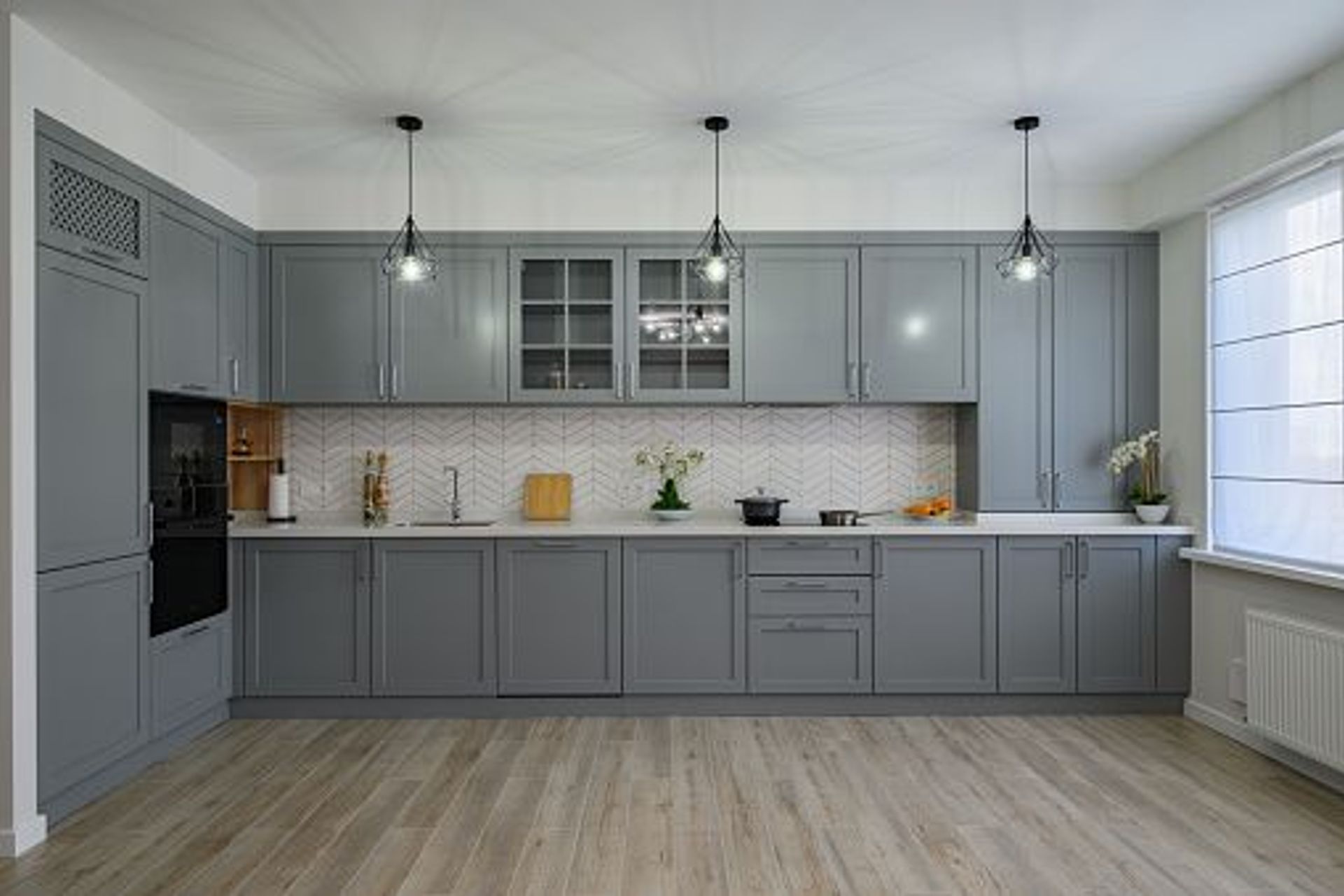 Grey Kitchen colour ideas | Photo Credit - iStock