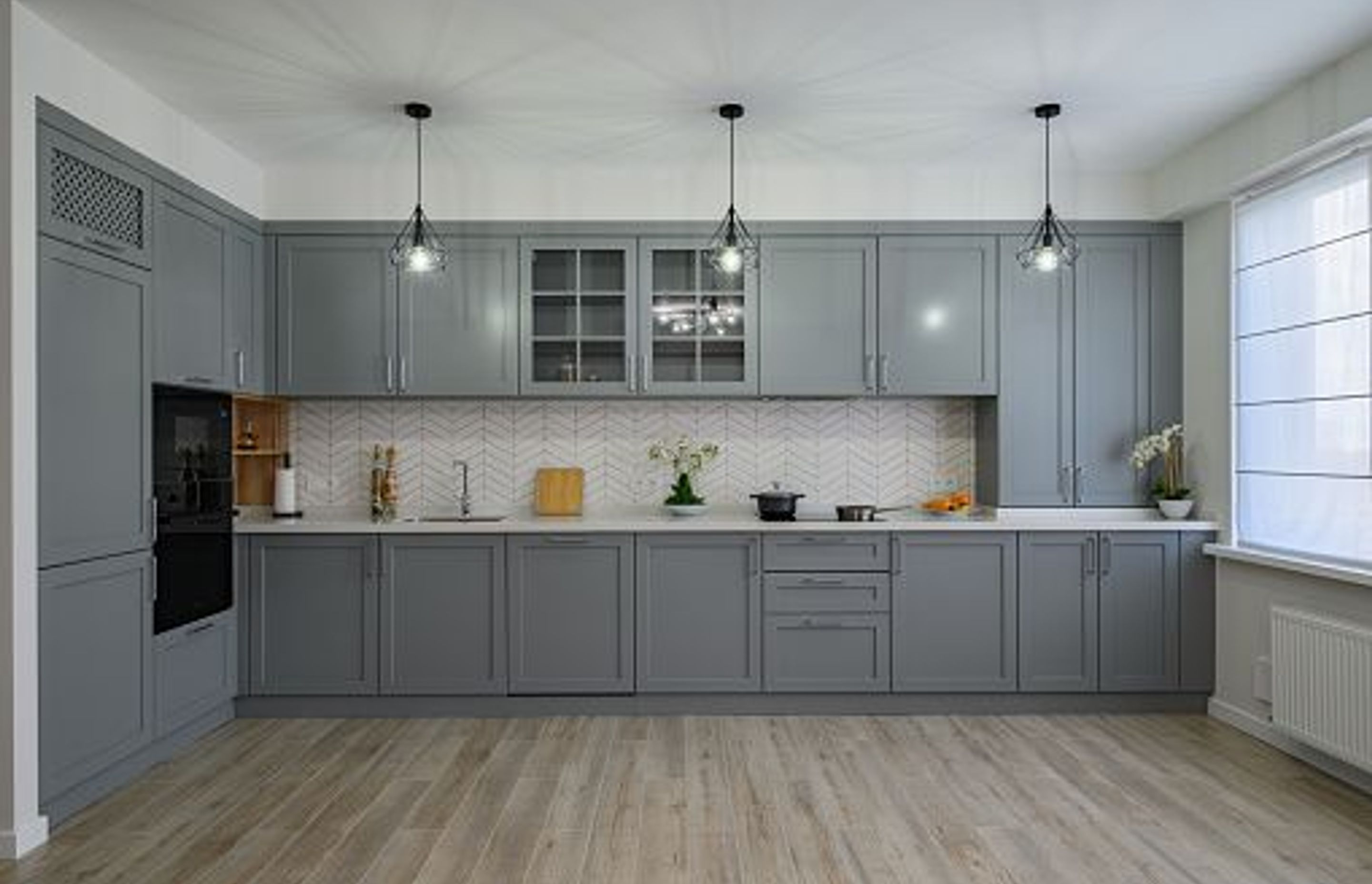 Grey Kitchen colour ideas | Photo Credit - iStock