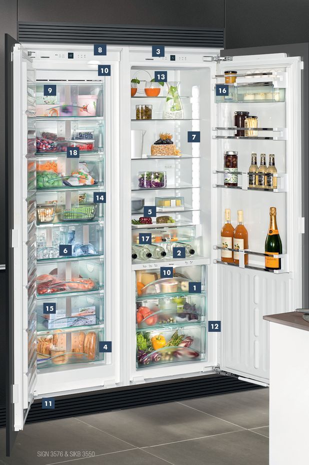 20 key features of Liebherr integrated refrigeration