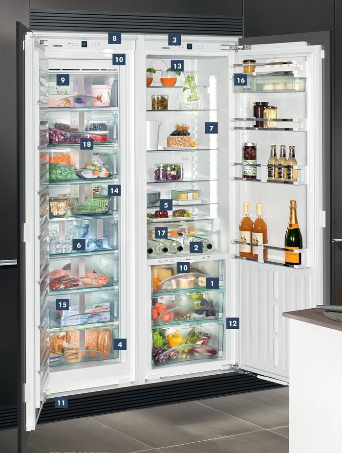 20 key features of Liebherr integrated refrigeration