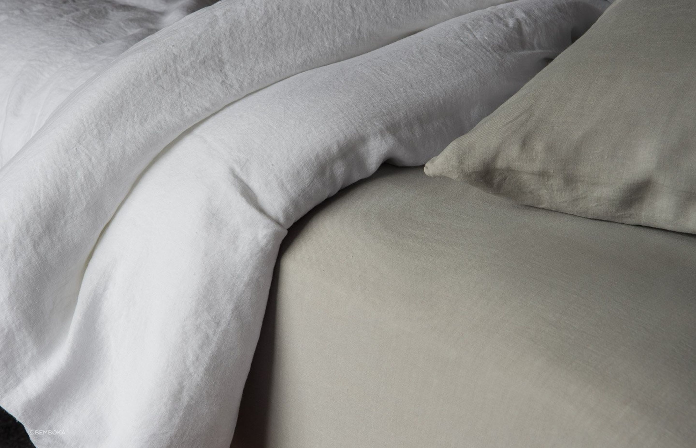 One of the great things about linen sheets, like these Pure Linen Fitted Sheets, is that they get softer over time